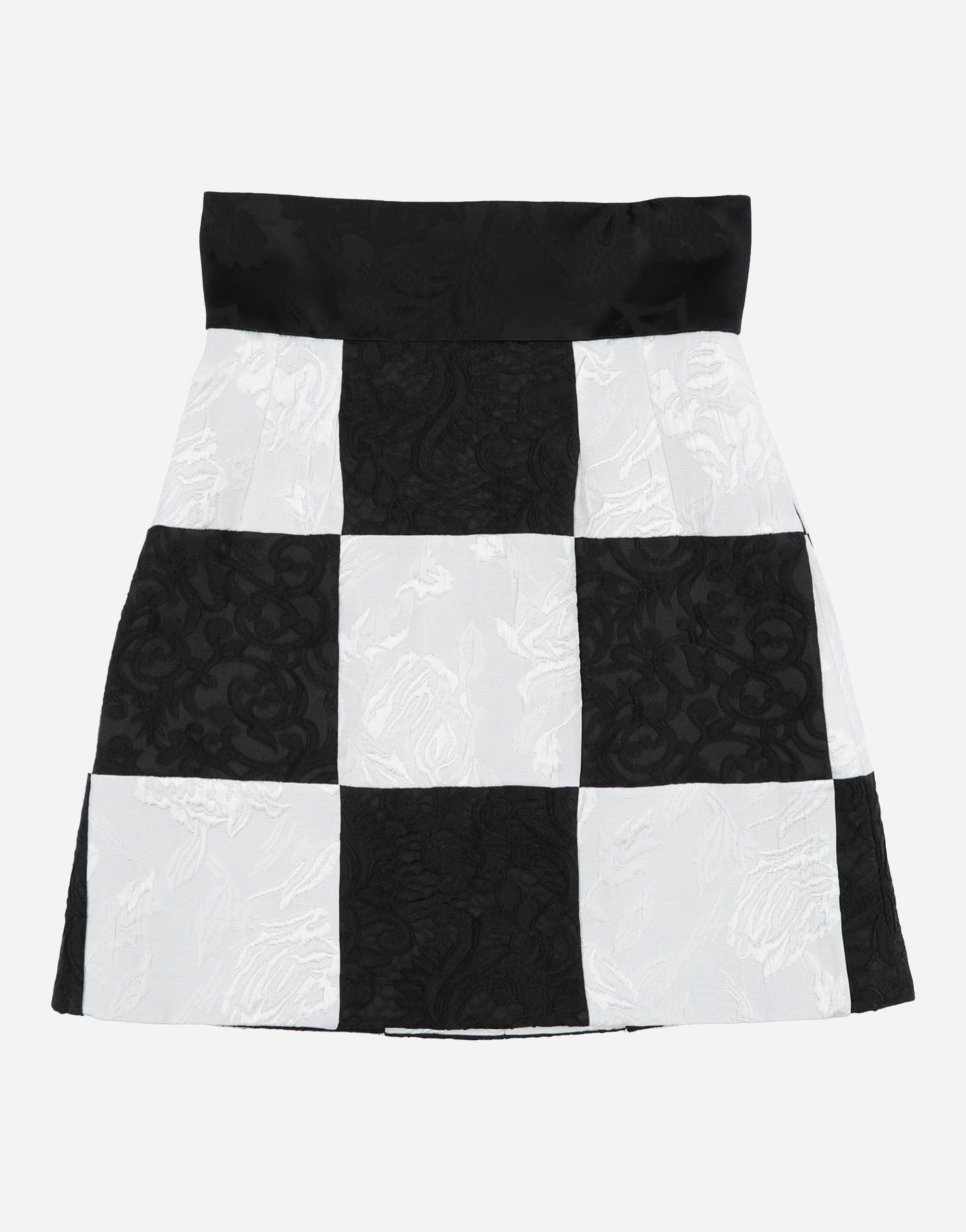 Dolce & Gabbana Checkered Jacquard Skirt