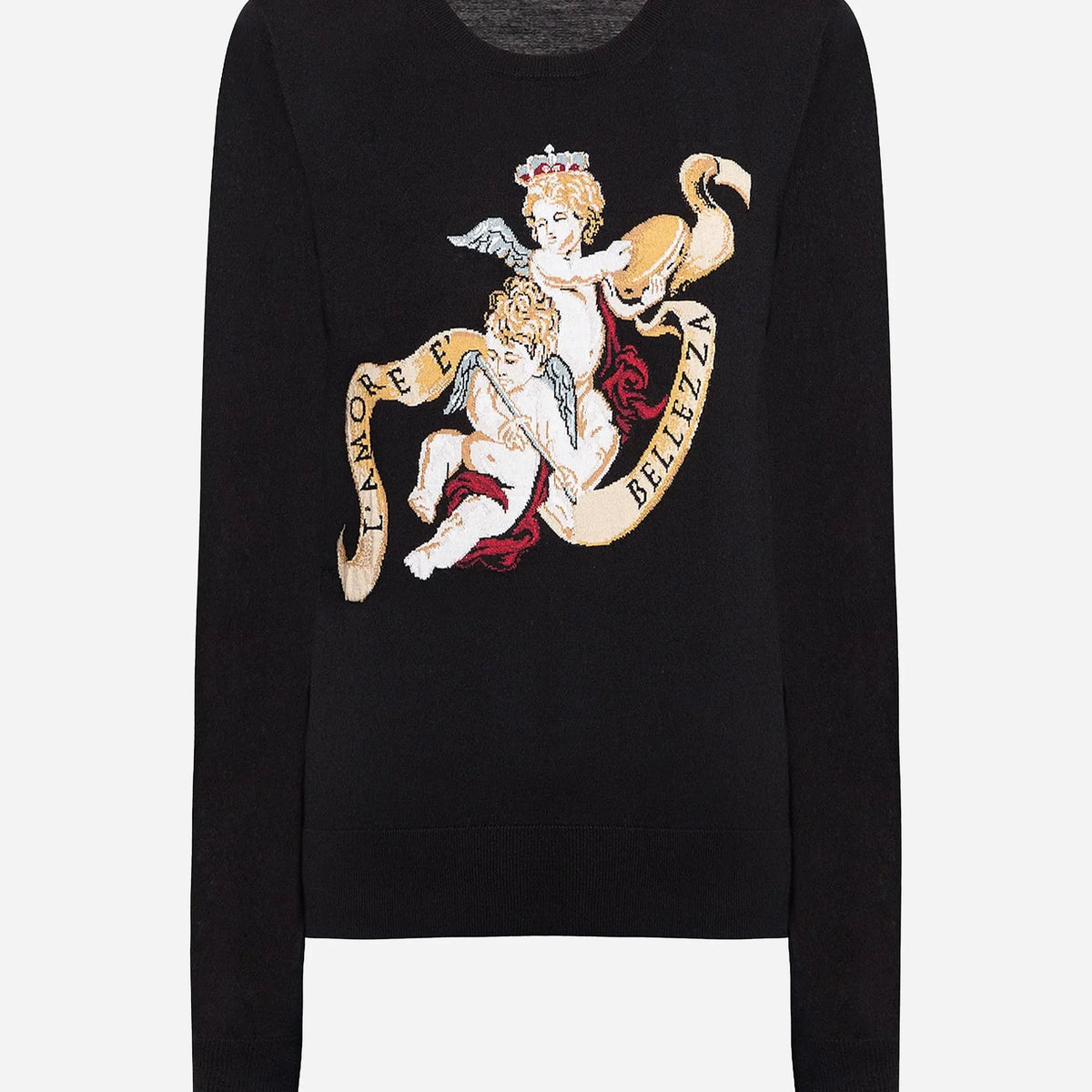 Dolce & Gabbana 天使モチーフのインターシャニットセーター