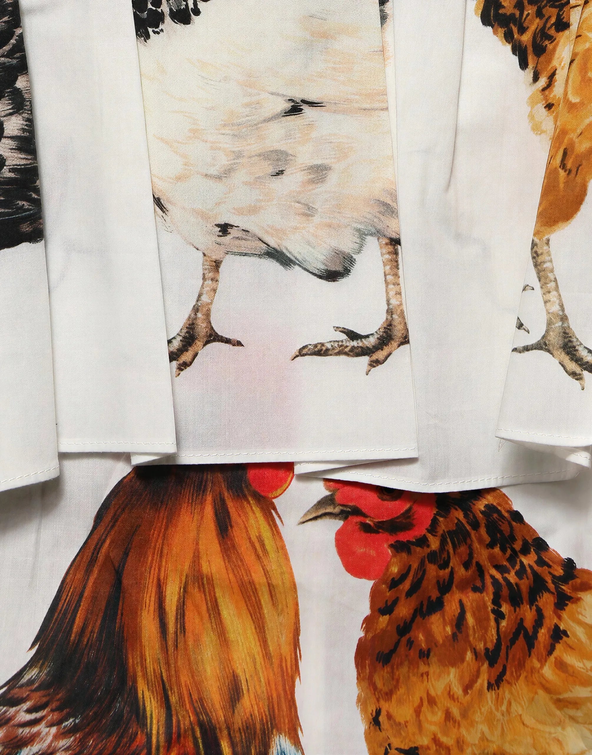 Dolce & Gabbana Dolce & Gabbana Chicken Print Off Shoulder Top