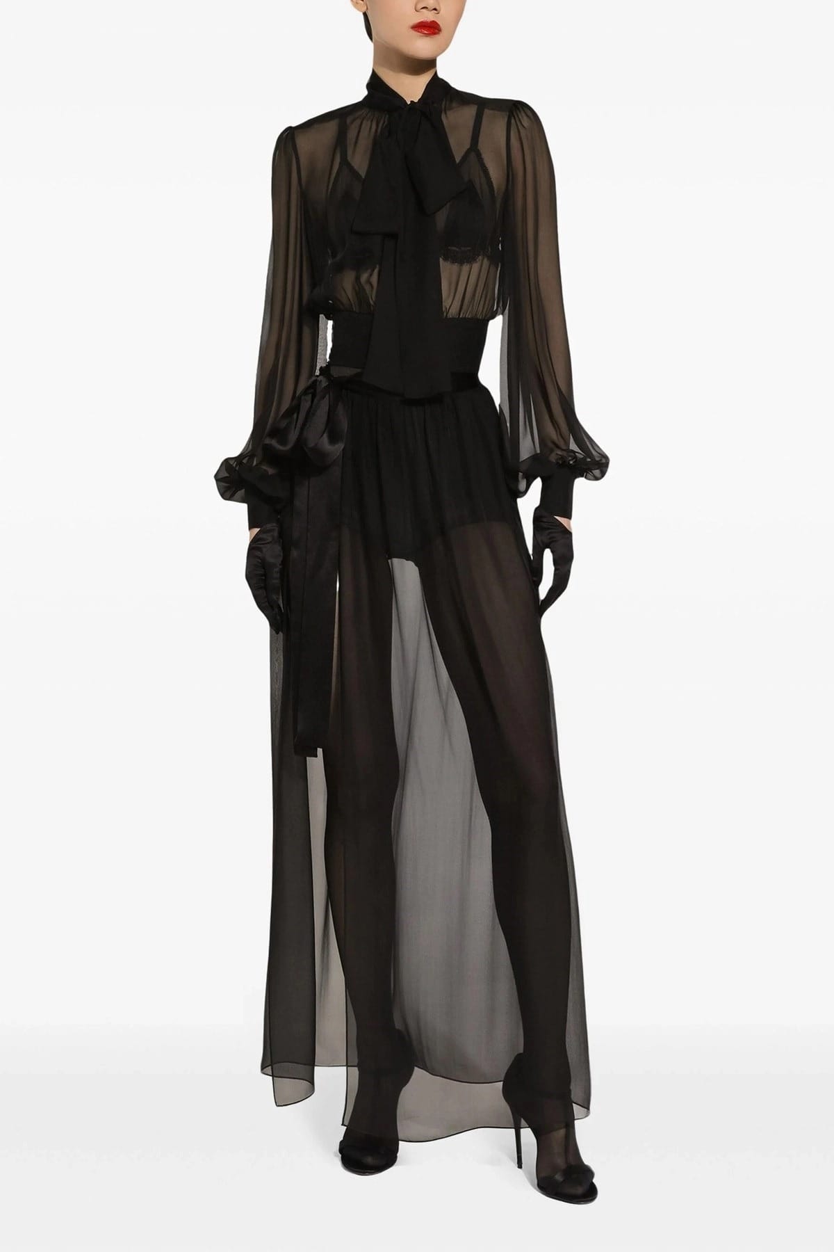 Dolce & Gabbana Gonna Lunga in Chiffon - alternate view