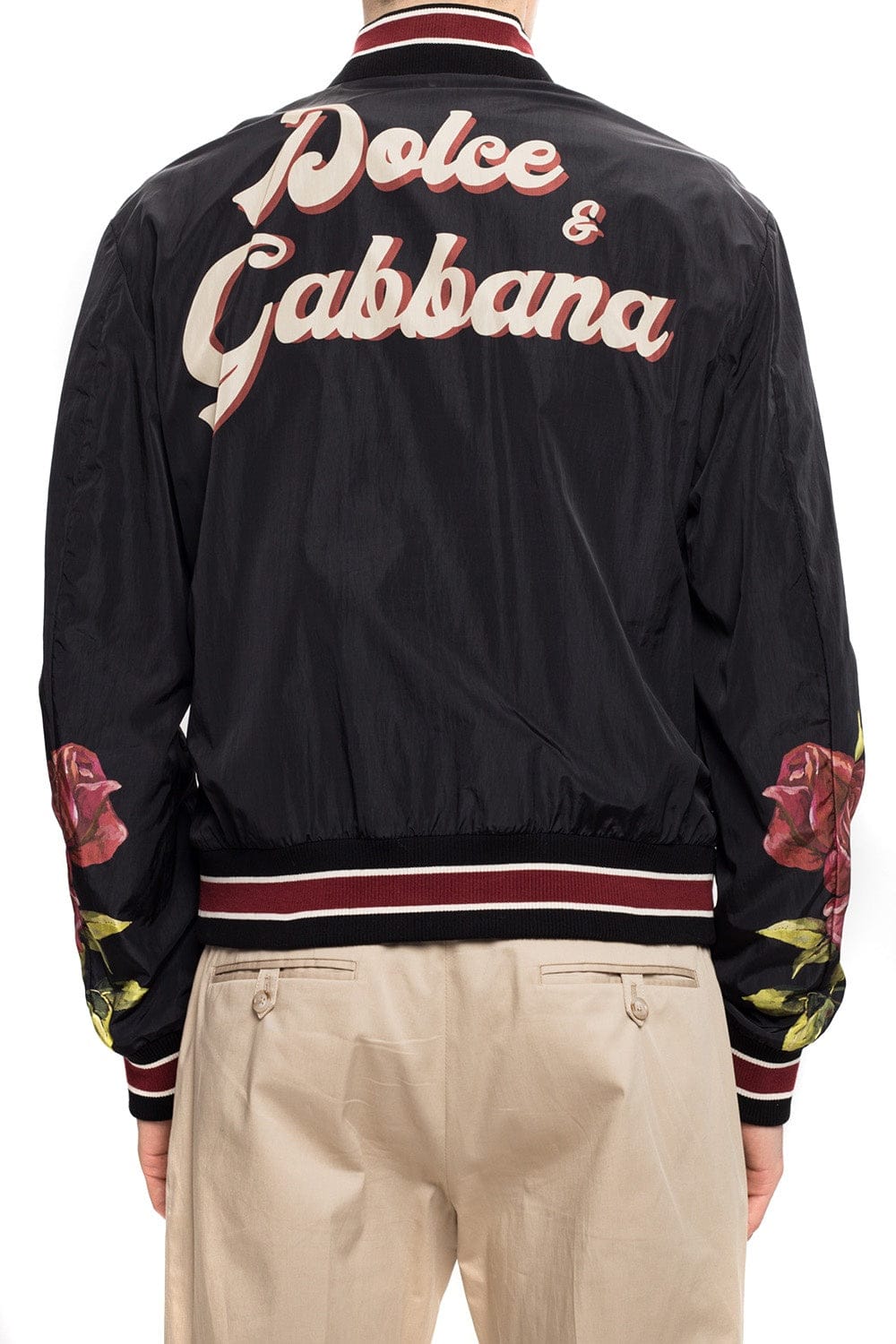 Dolce & Gabbana 'Choose Me' Pin-Up Print Bomber Jacket