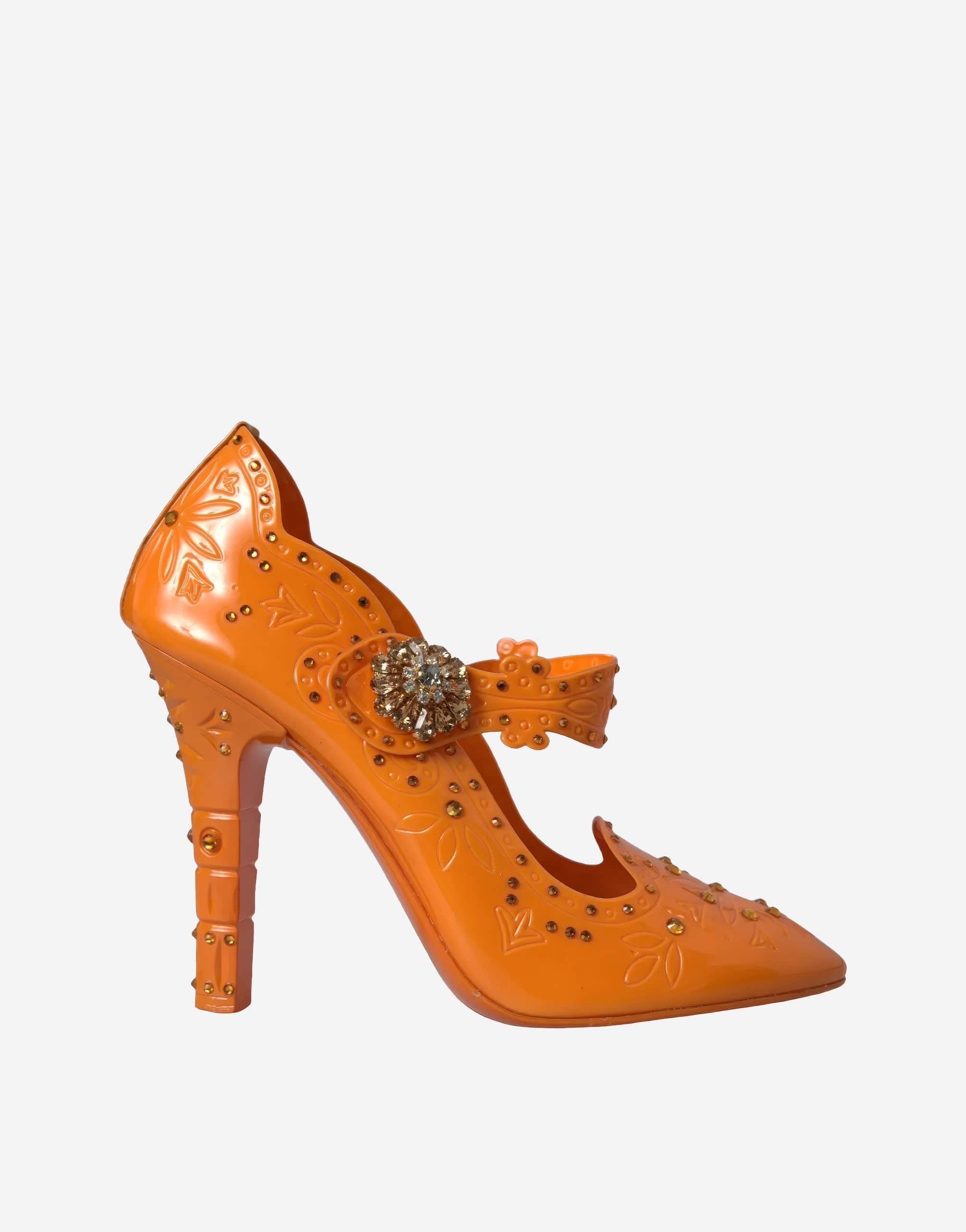 Dolce & Gabbana Cinderella PVC Crystals Brooch Pumps