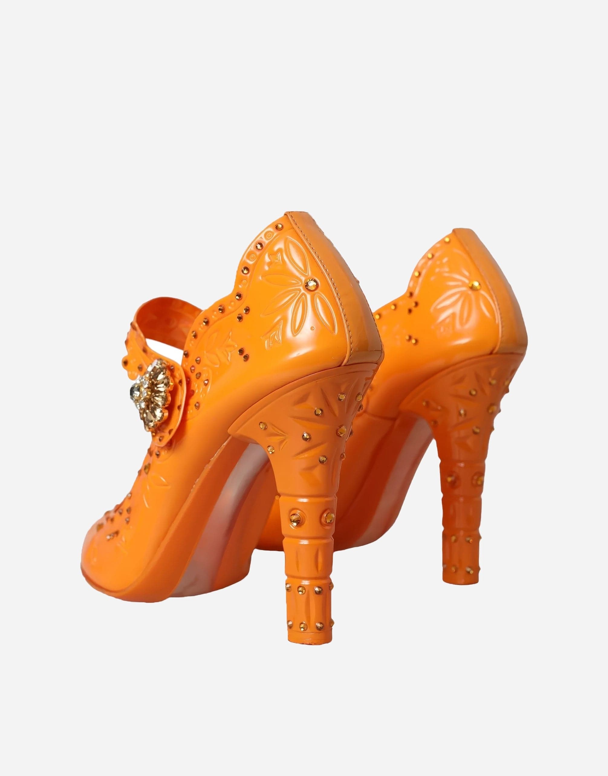 Dolce & Gabbana Cinderella PVC Crystals Brooch Pumps