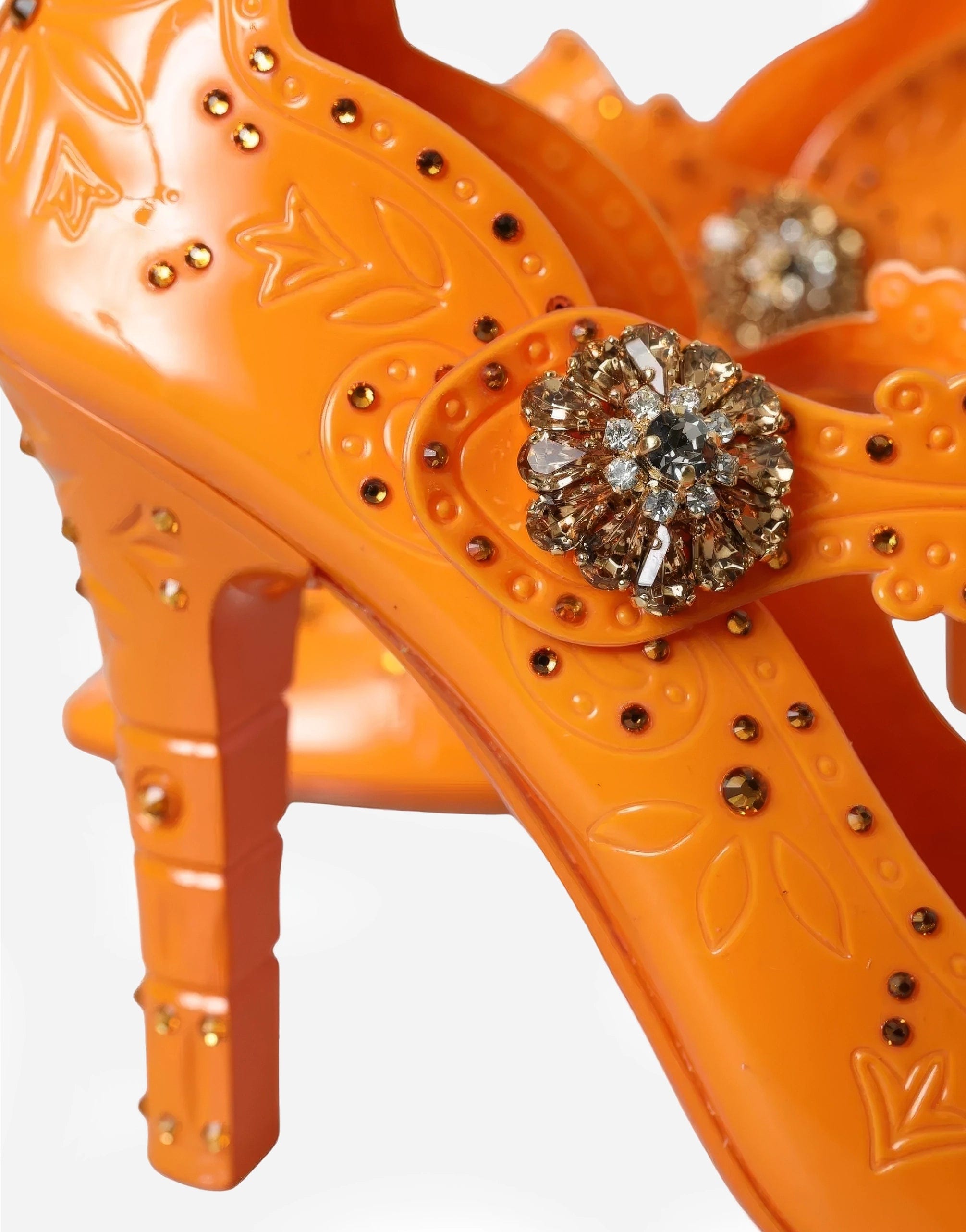 Dolce & Gabbana Cinderella PVC Crystals Brooch Pumps