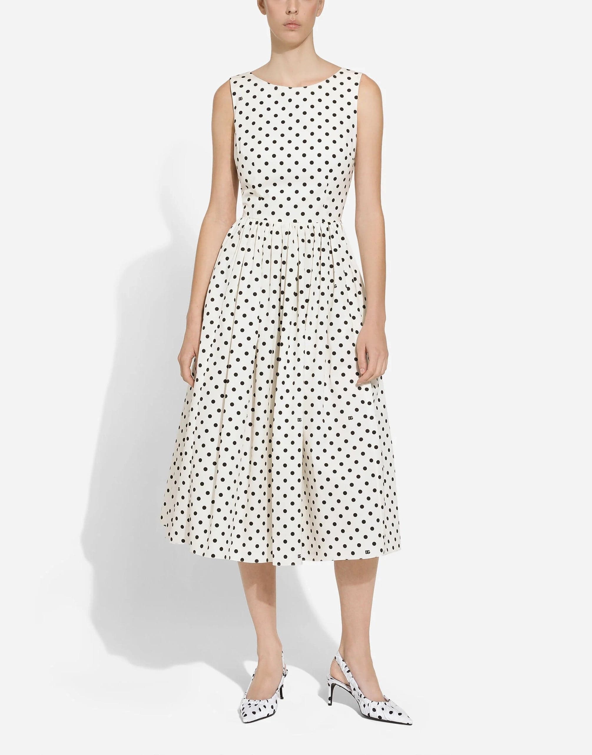 Dolce & Gabbana Circle Dress With Polka-Dot Print