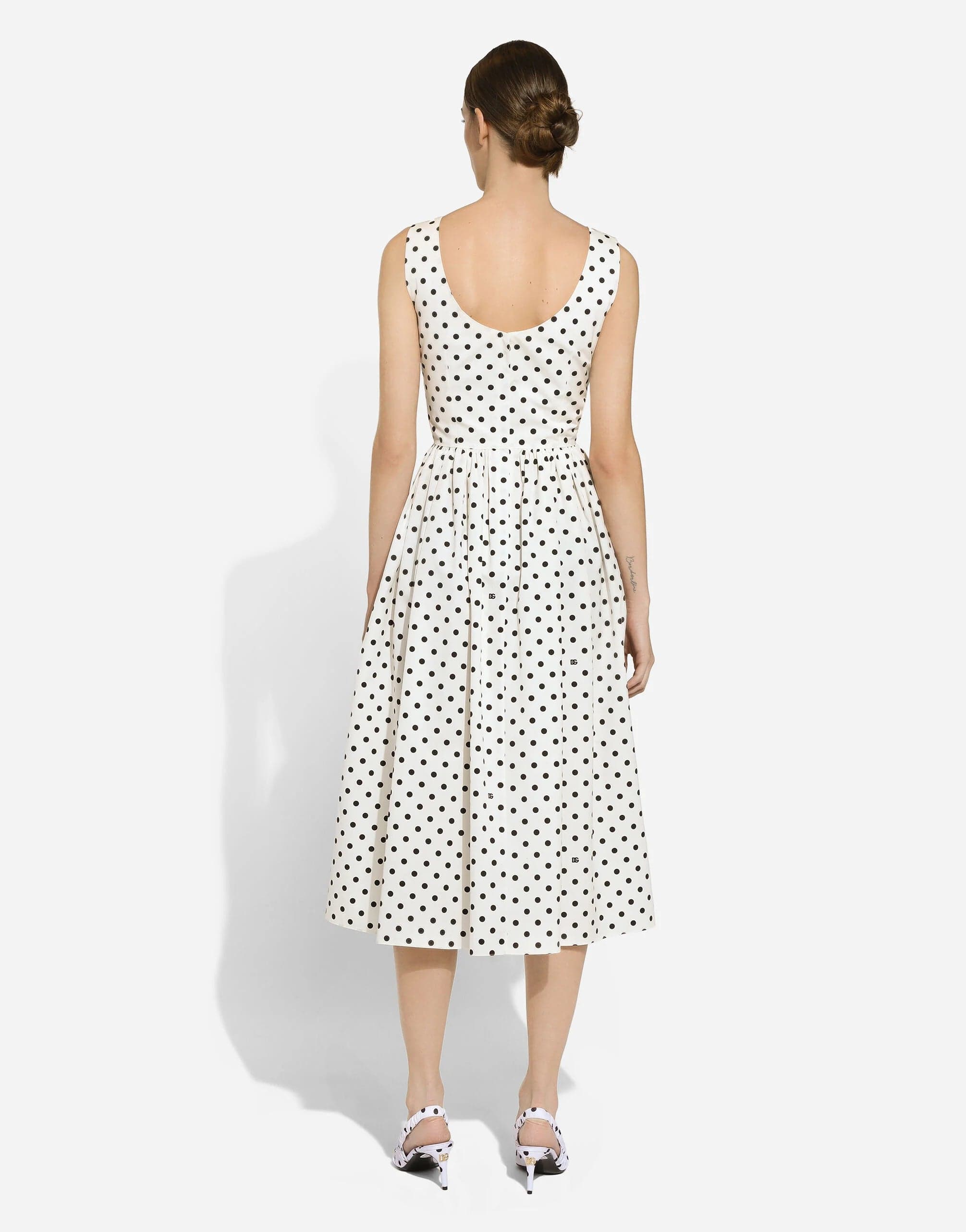 Dolce & Gabbana Circle Dress With Polka-Dot Print