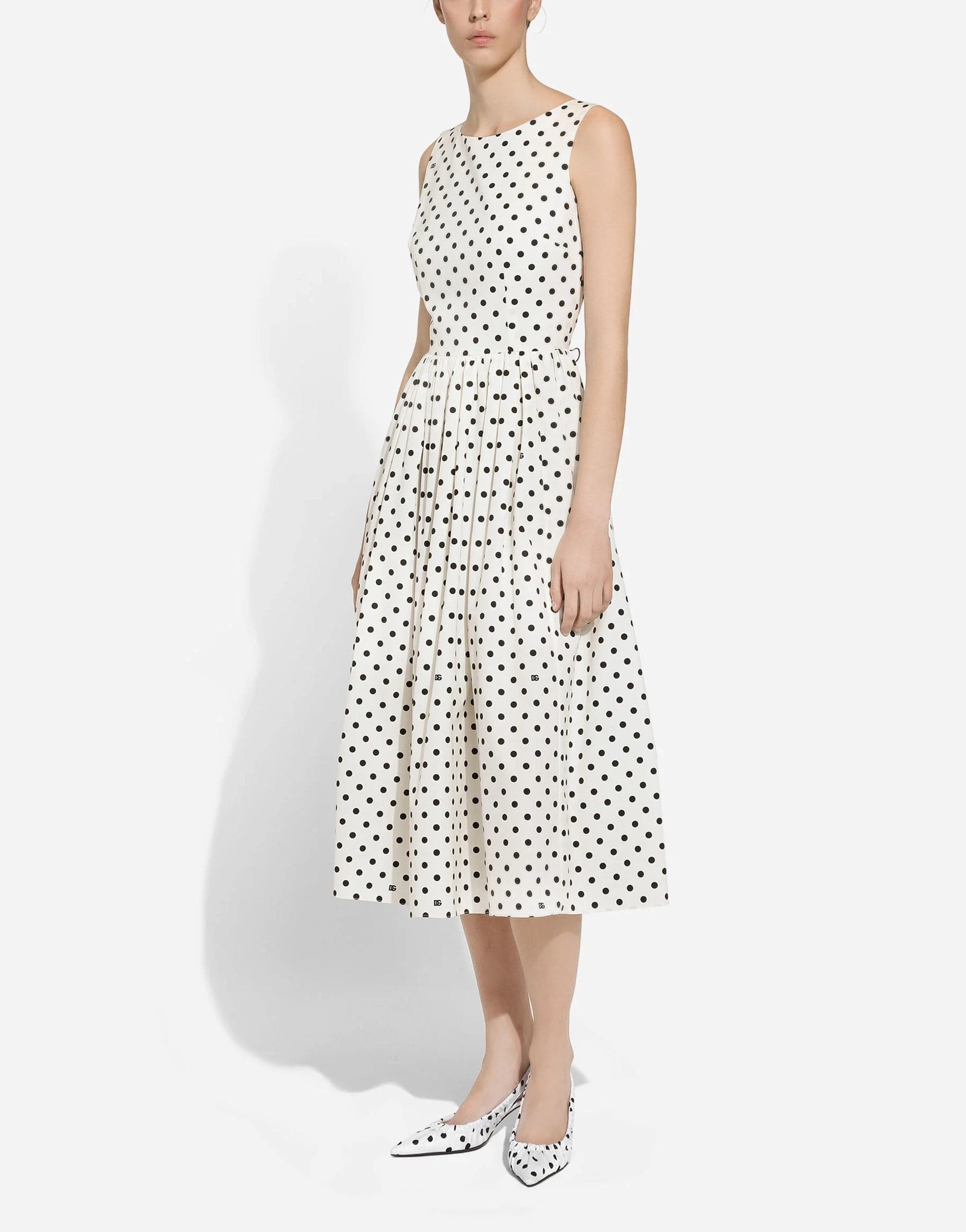 Dolce & Gabbana Circle Dress With Polka-Dot Print