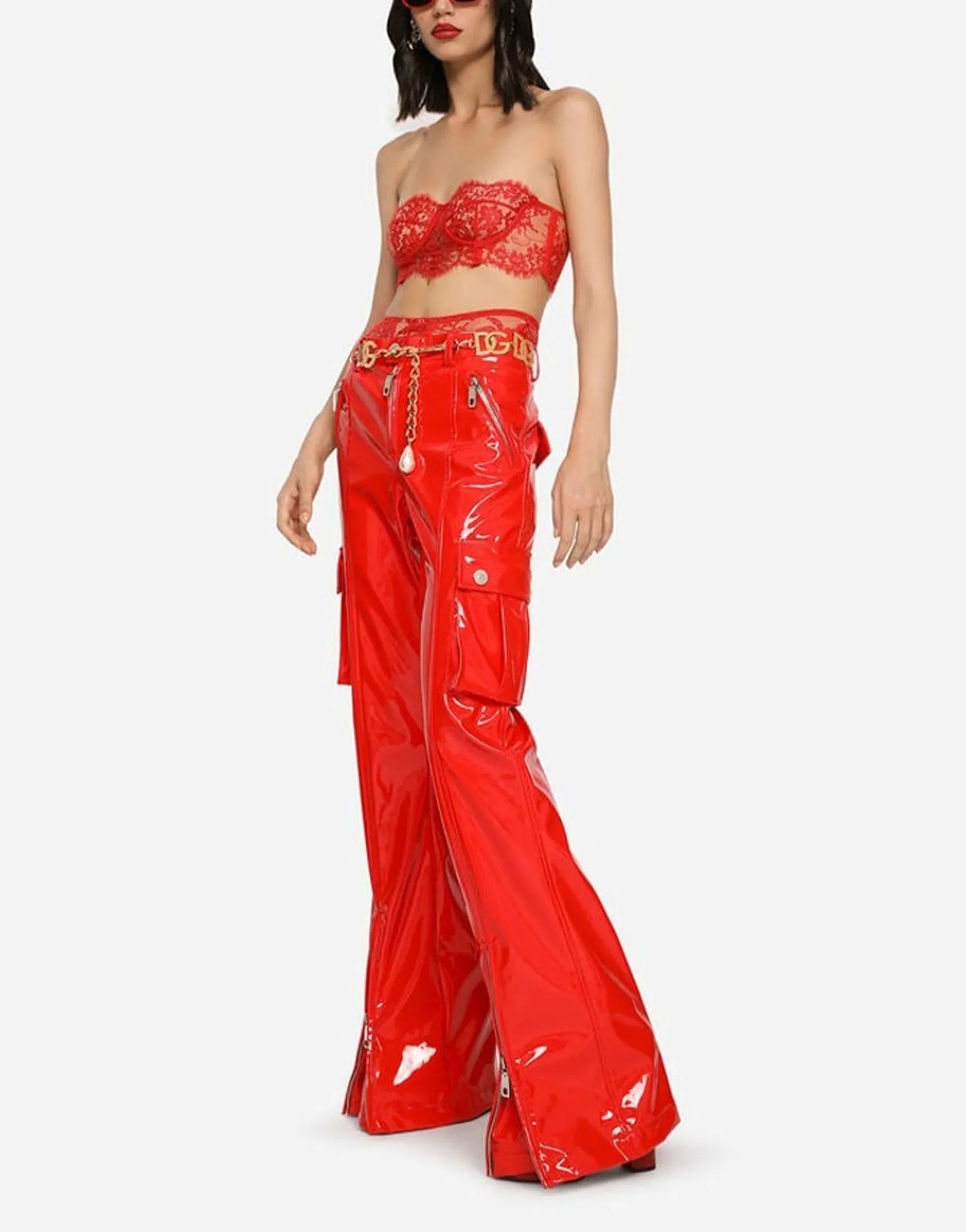 Dolce & Gabbana Coated Fabric Cargo Pants