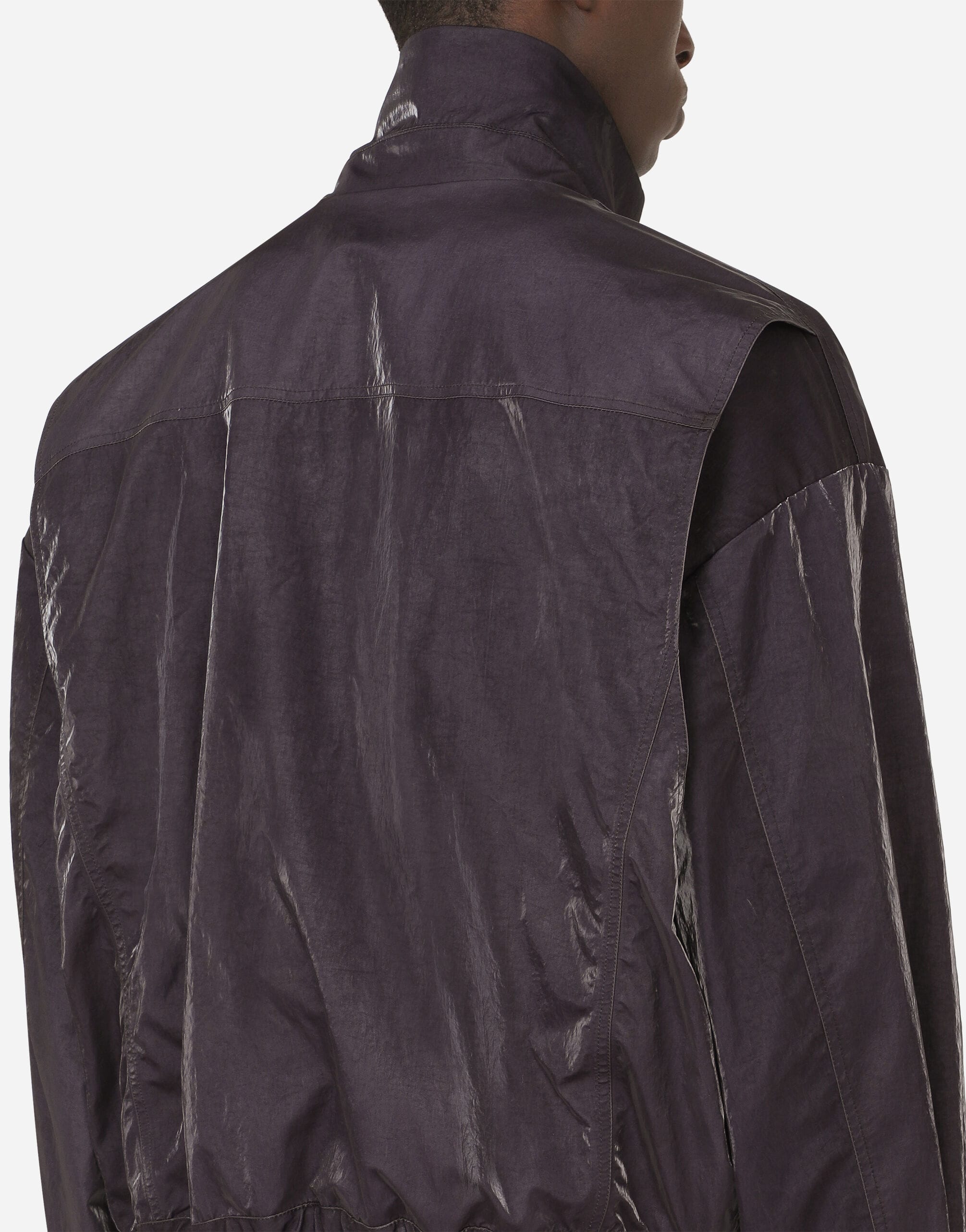Dolce & Gabbana Dolce & Gabbana Coated Nylon Logo Jacket