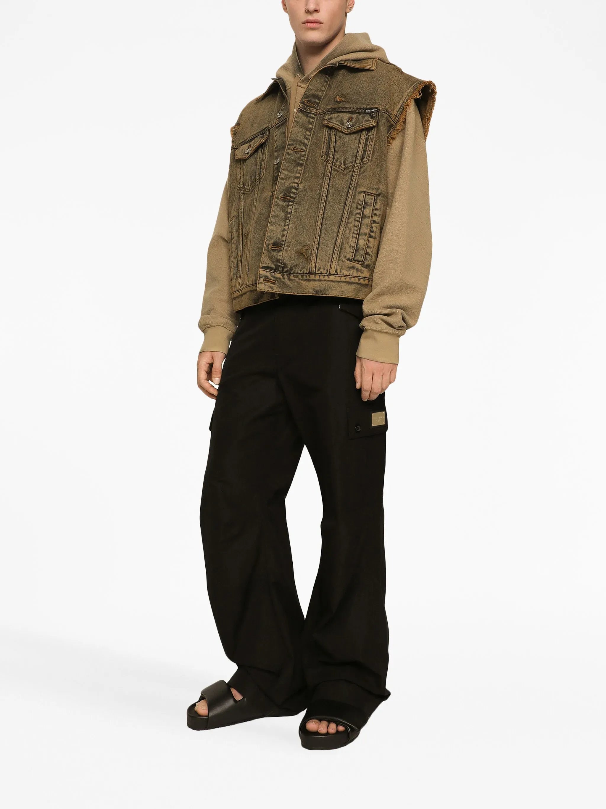 Dolce & Gabbana Dolce & Gabbana Coin Print Inside Out Jersey Hoodie