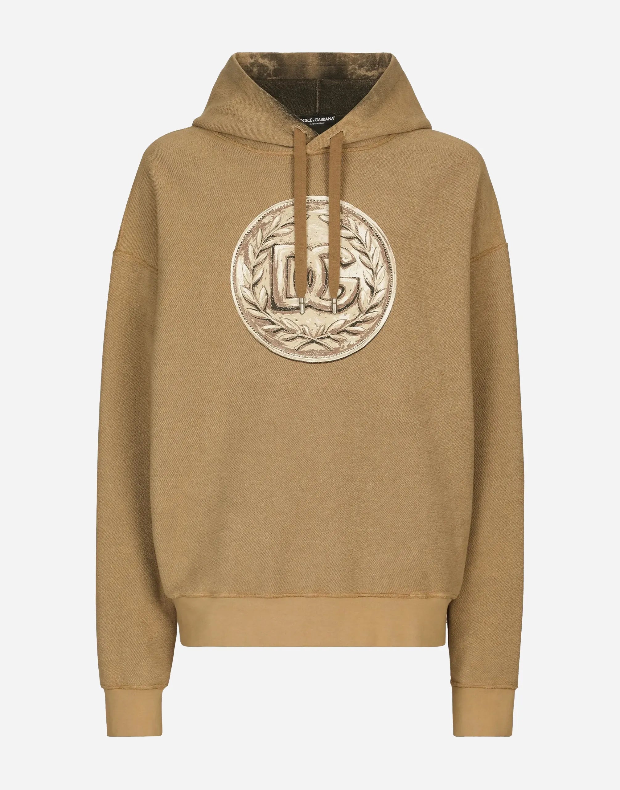 Dolce & Gabbana Dolce & Gabbana Coin Print Inside Out Jersey Hoodie