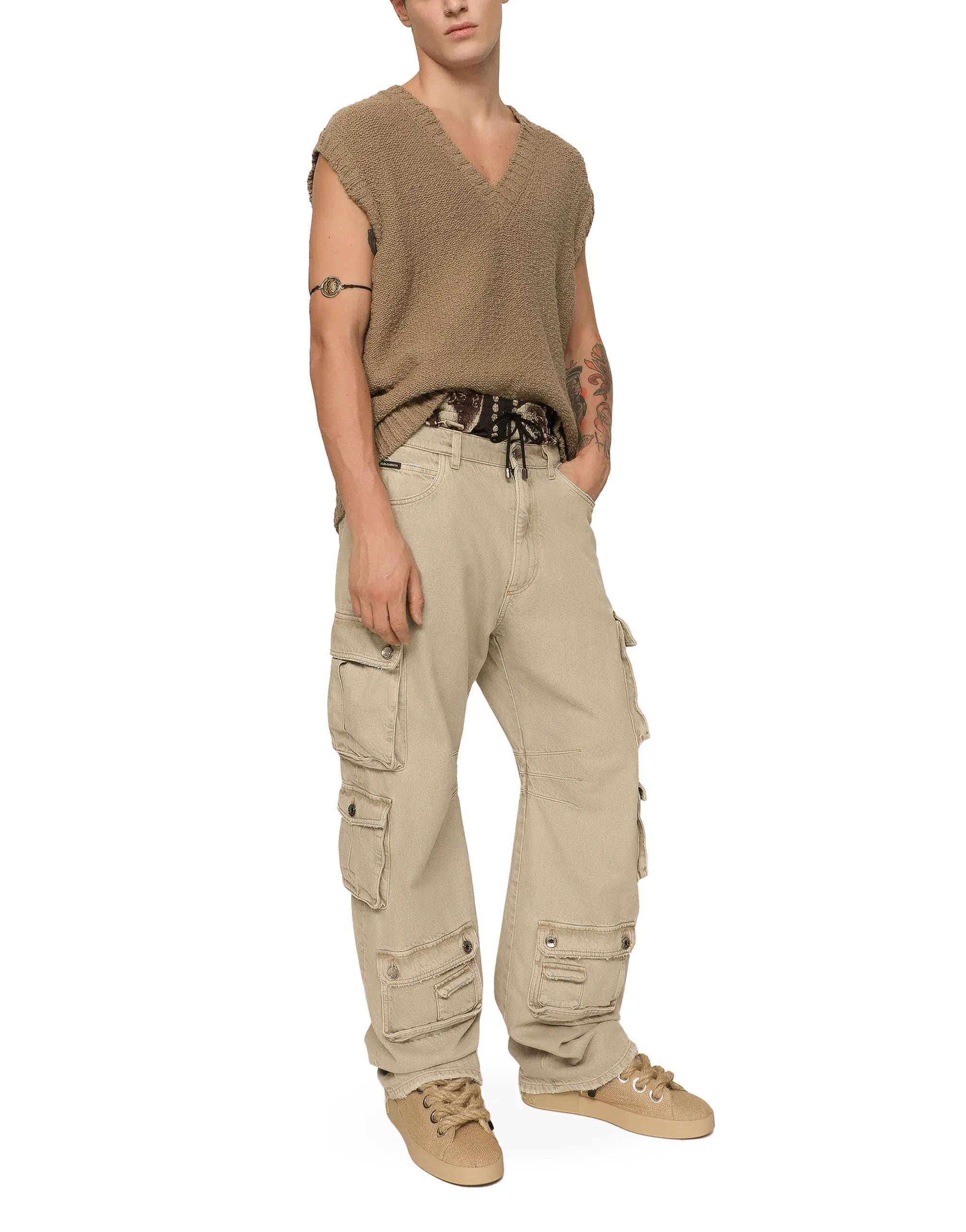 Dolce & Gabbana Coin-Print Logo Swim Shorts