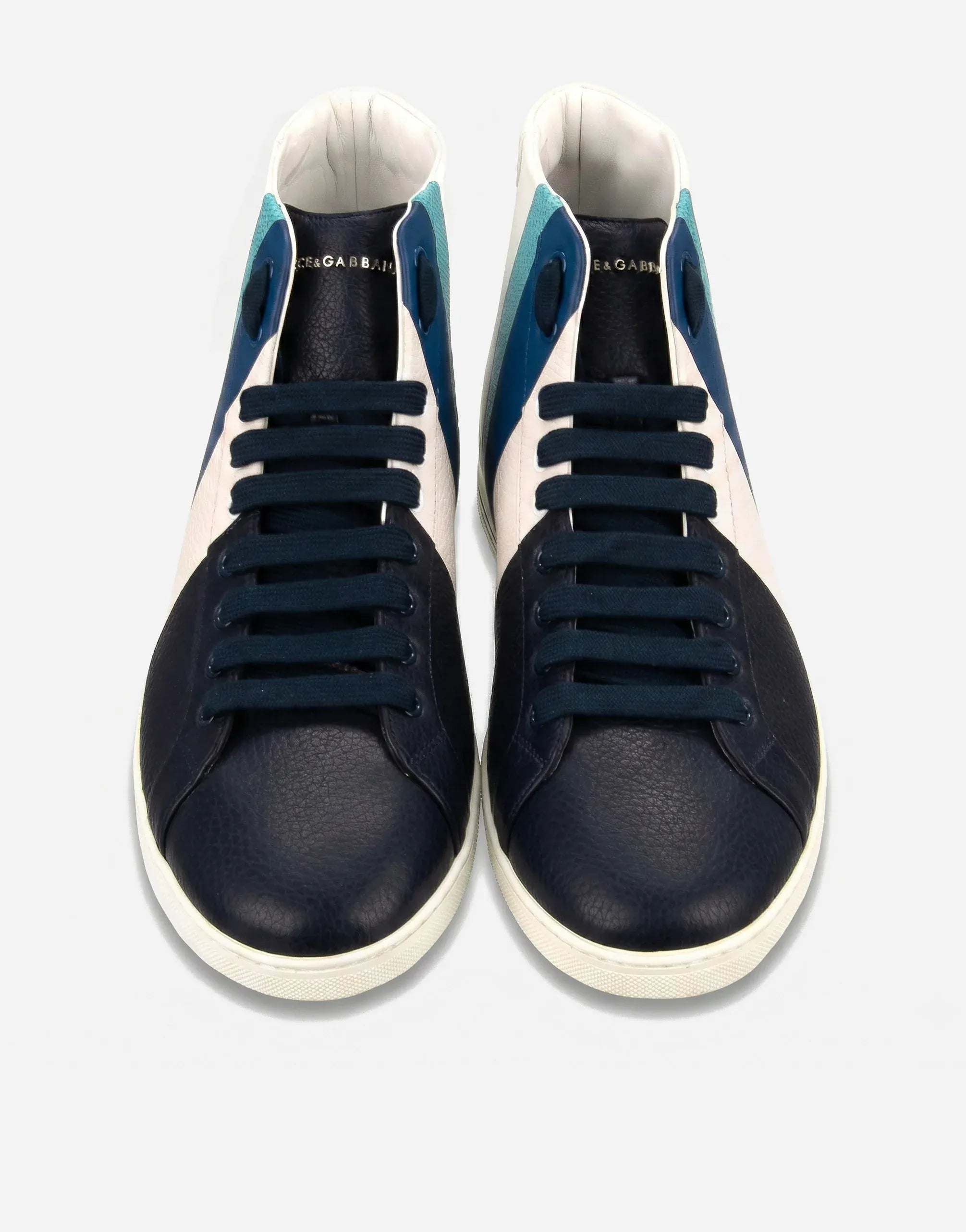 Dolce & Gabbana Color-Block High-Top Sneakers