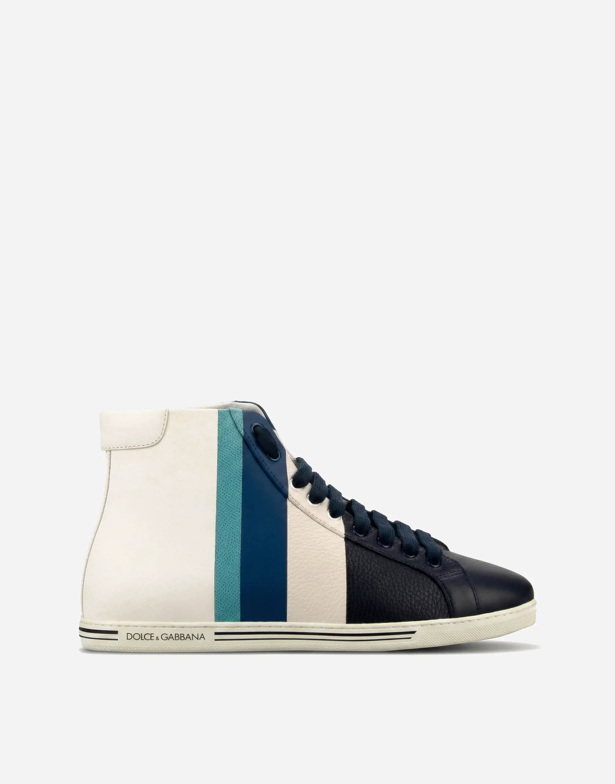 Dolce & Gabbana Color-Block High-Top Sneakers