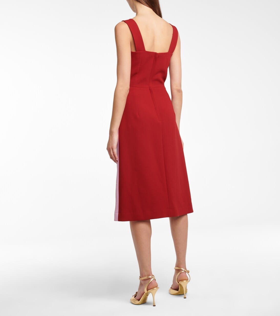 Dolce & Gabbana Dolce & Gabbana Color Block Sleeveless Midi Dress