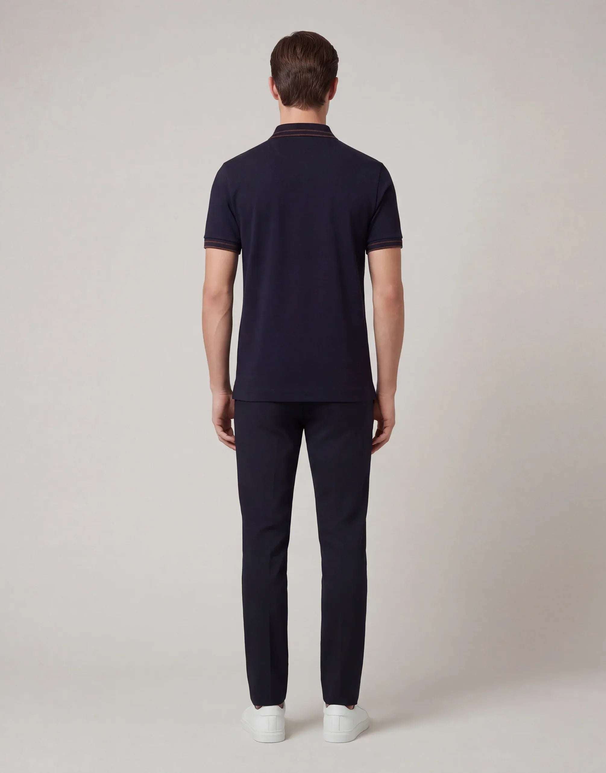 Dolce & Gabbana Contrast Trim Silk-Blend Polo Shirt