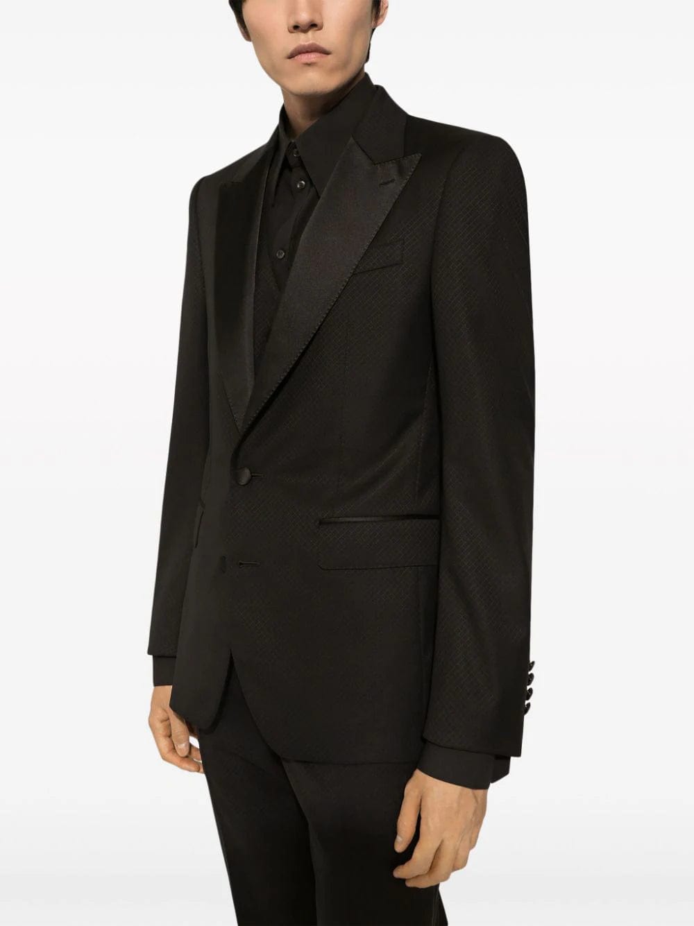 Dolce & Gabbana Contrasting Lapels Two-Piece Suit