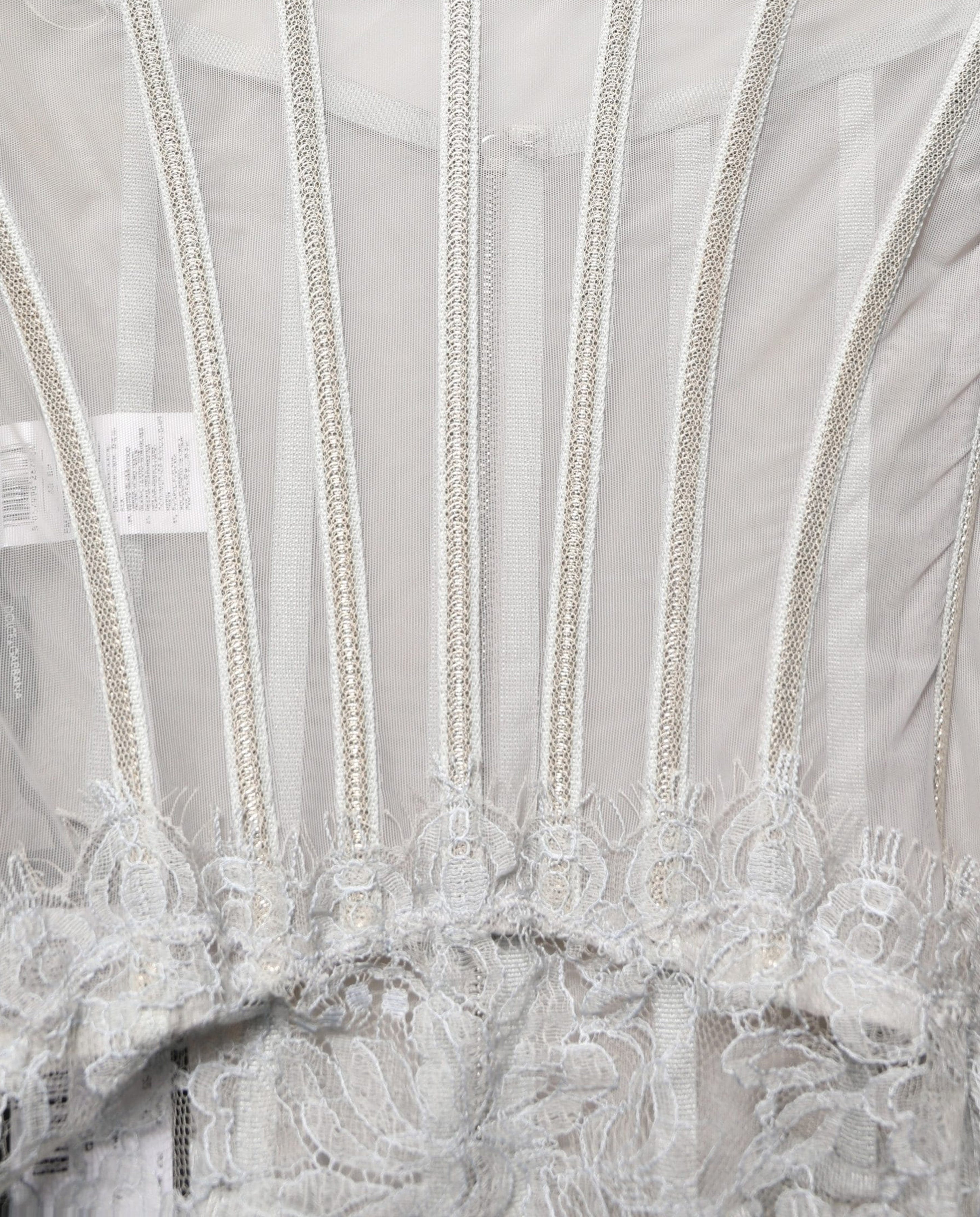 Dolce & Gabbana Maxikleid aus Spitze mit Korsett