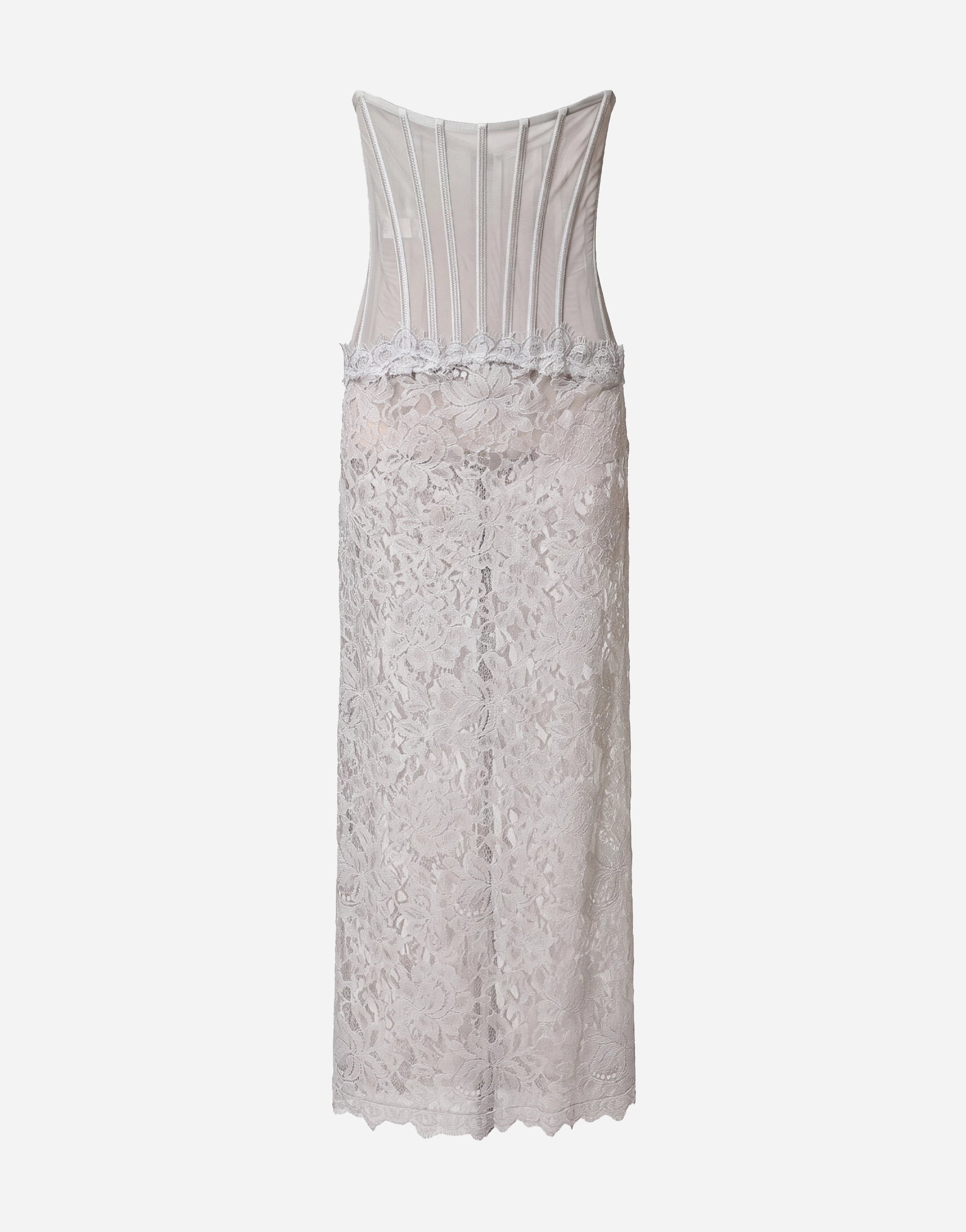 Dolce & Gabbana Maxikleid aus Spitze mit Korsett