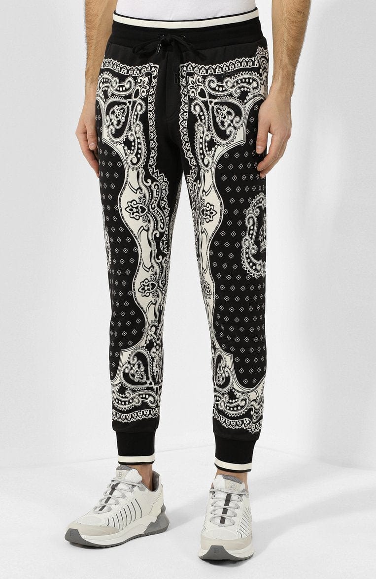 Dolce & Gabbana Cotton Bandana-Print Sweatpants