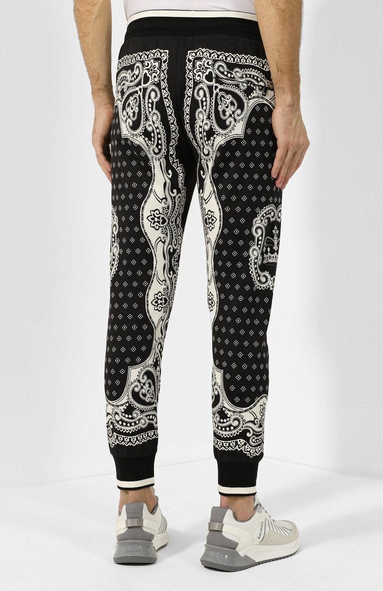 Dolce & Gabbana Cotton Bandana-Print Sweatpants
