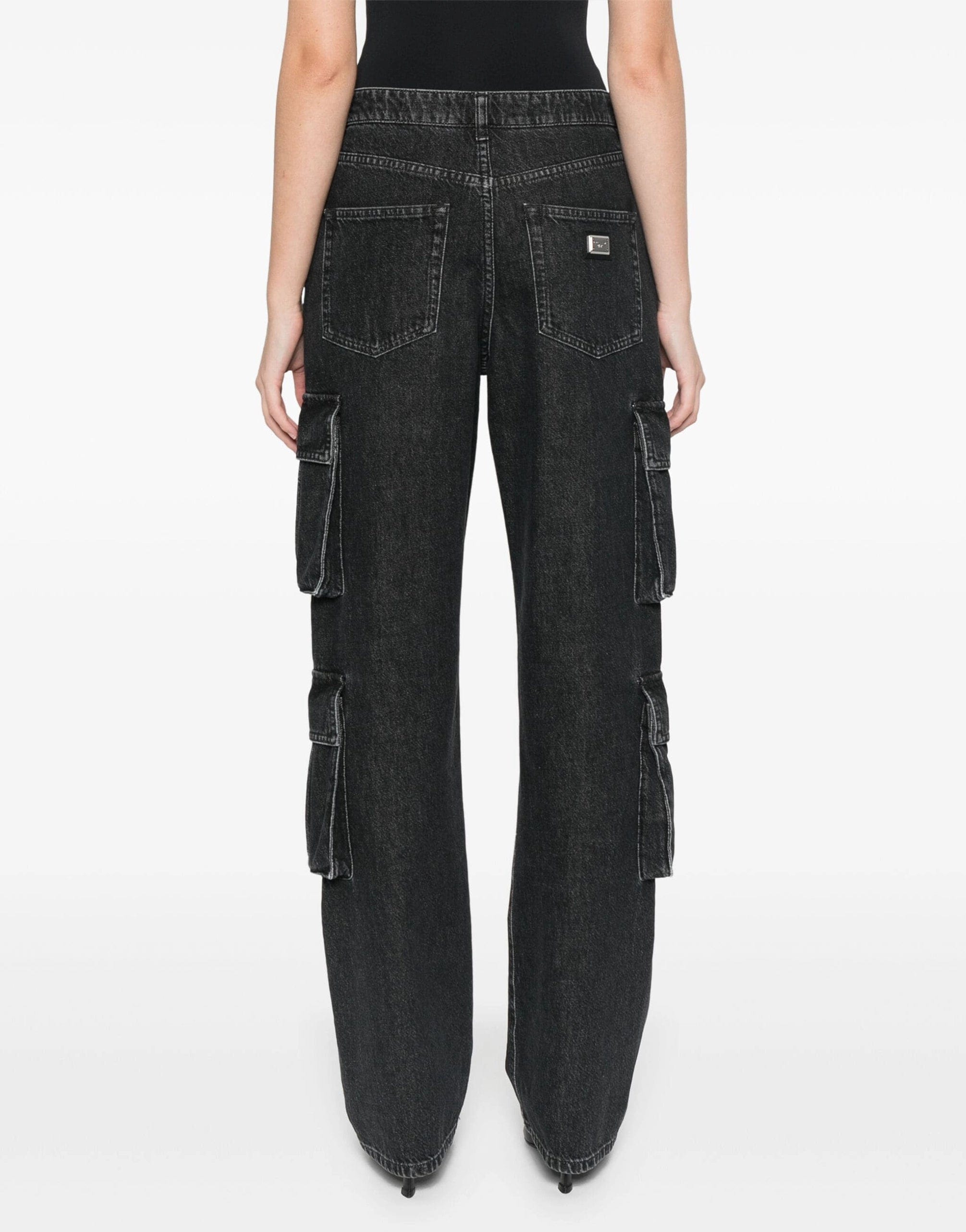 Dolce & Gabbana Cotton Denim Cargo Jeans