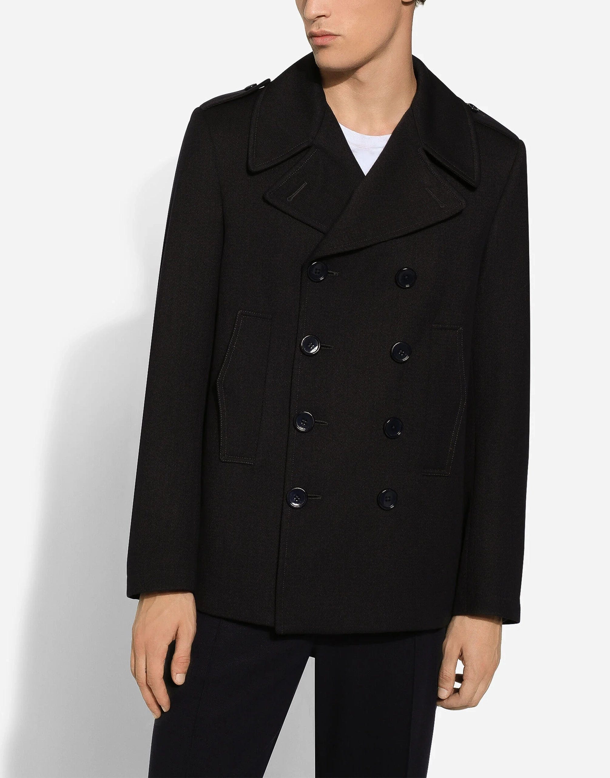 Dolce & Gabbana Cotton Double-Breasted Coat