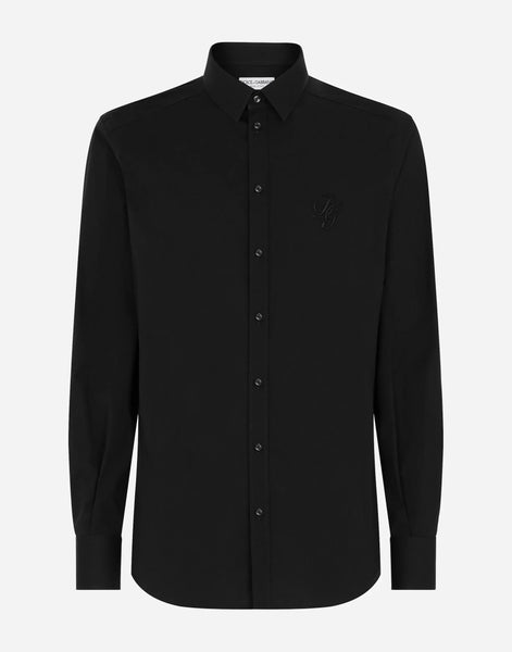 Dolce & Gabbana Cotton Embroidered DG Logo Shirt