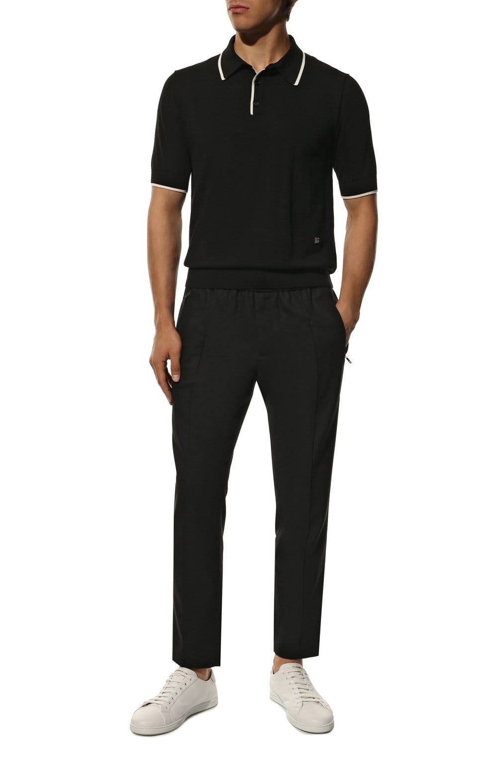 Dolce & Gabbana Cotton Knit Polo Shirt - alternate view