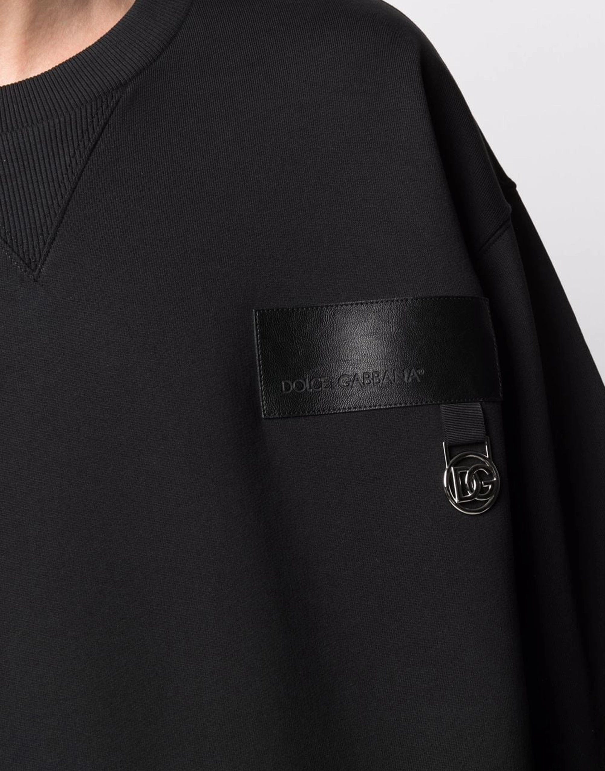 Dolce & Gabbana Cotton Logo-Patch Sweatshirt