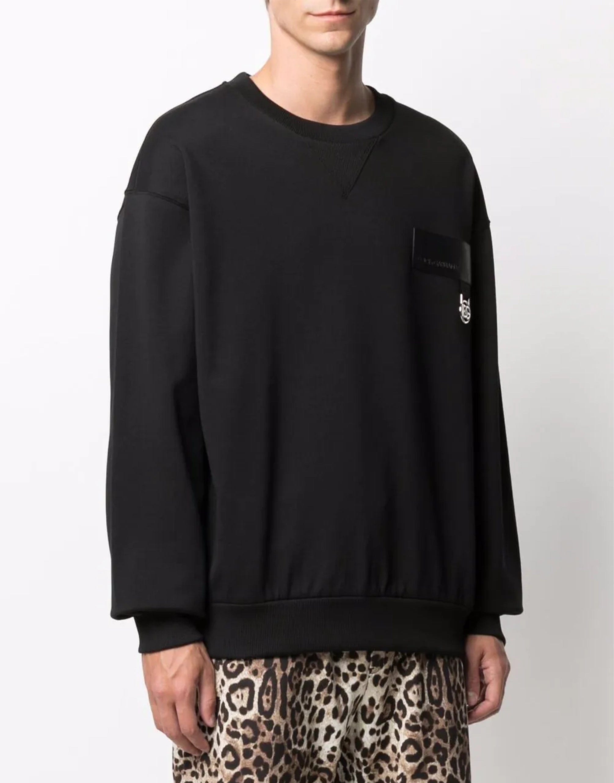 Dolce & Gabbana Cotton Logo-Patch Sweatshirt