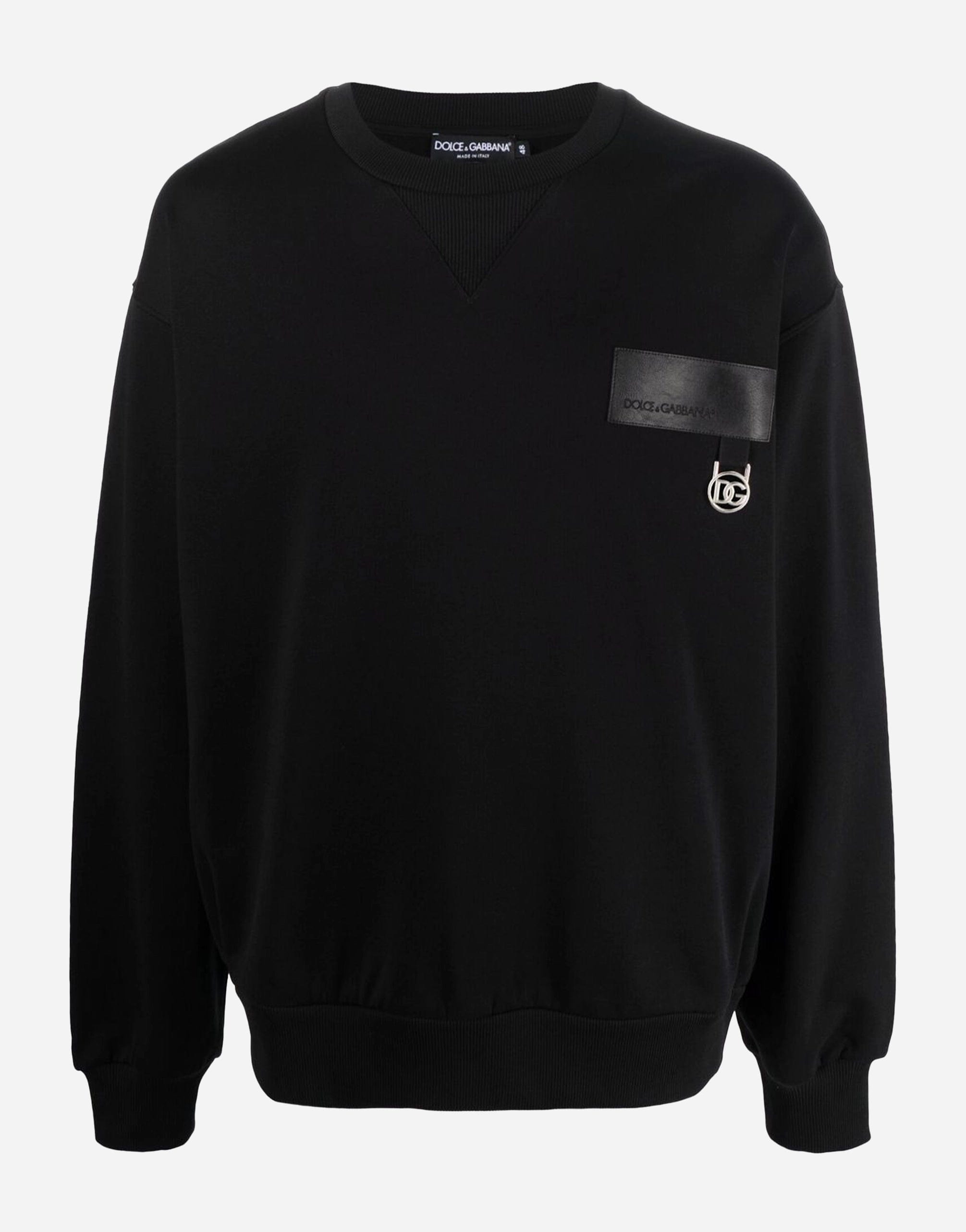 Dolce & Gabbana Cotton Logo-Patch Sweatshirt