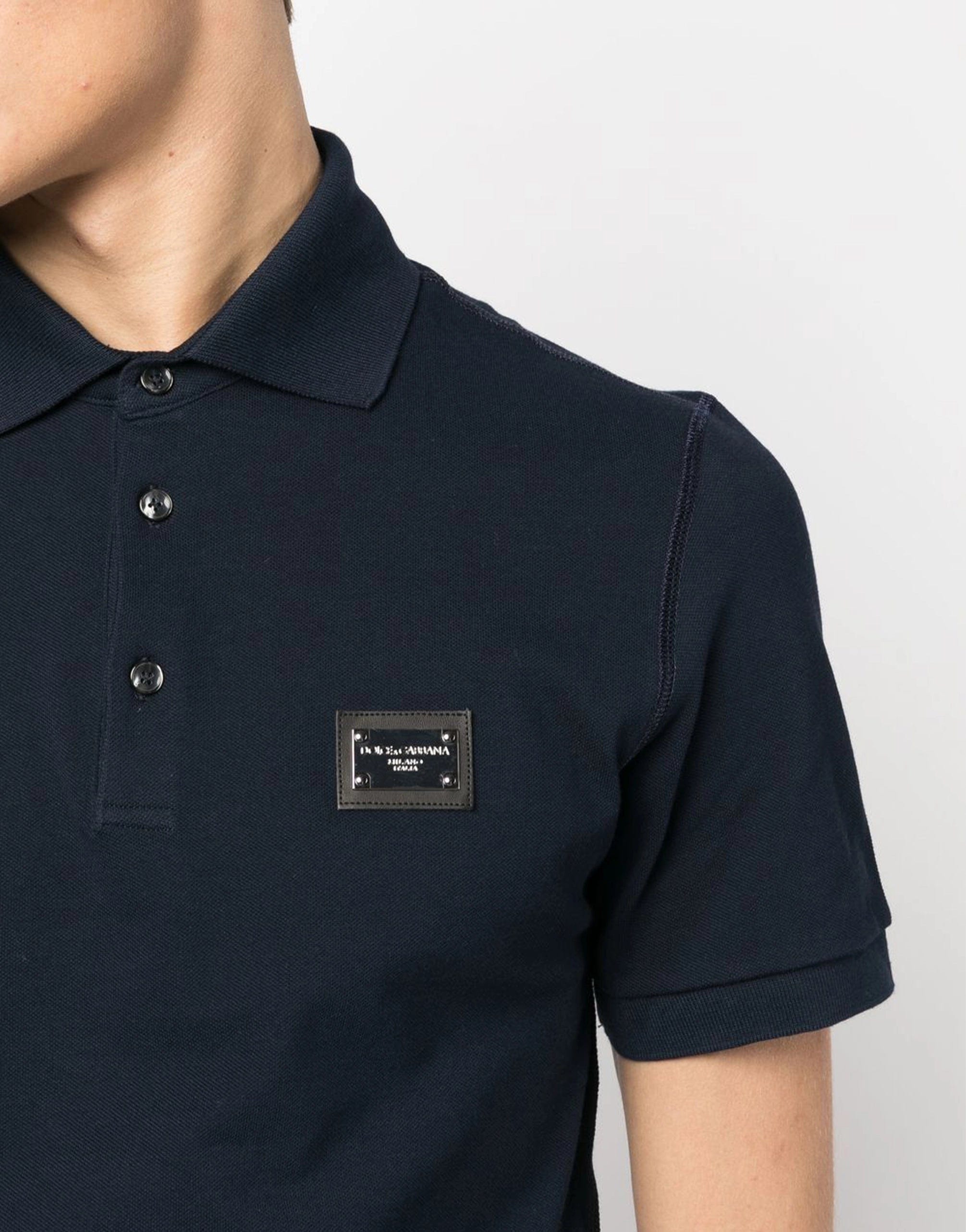 Dolce & Gabbana Piqué Polo-Shirt With Logo