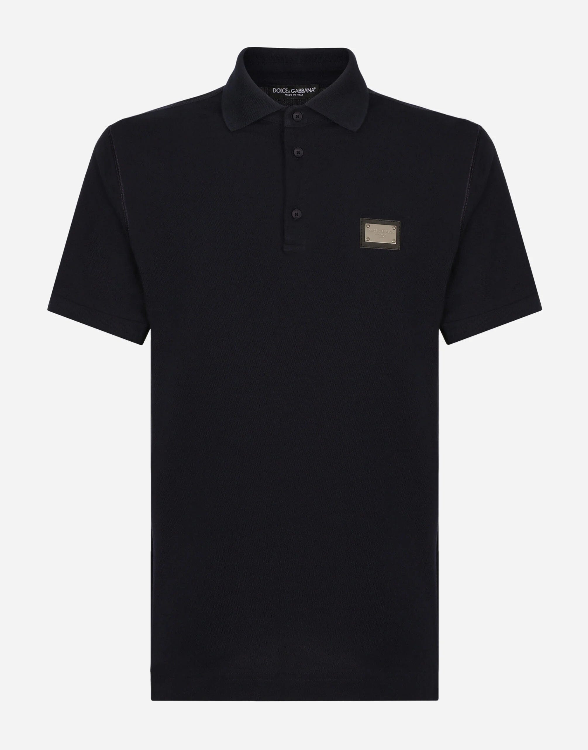 Dolce & Gabbana Piqué Polo-Shirt With Logo