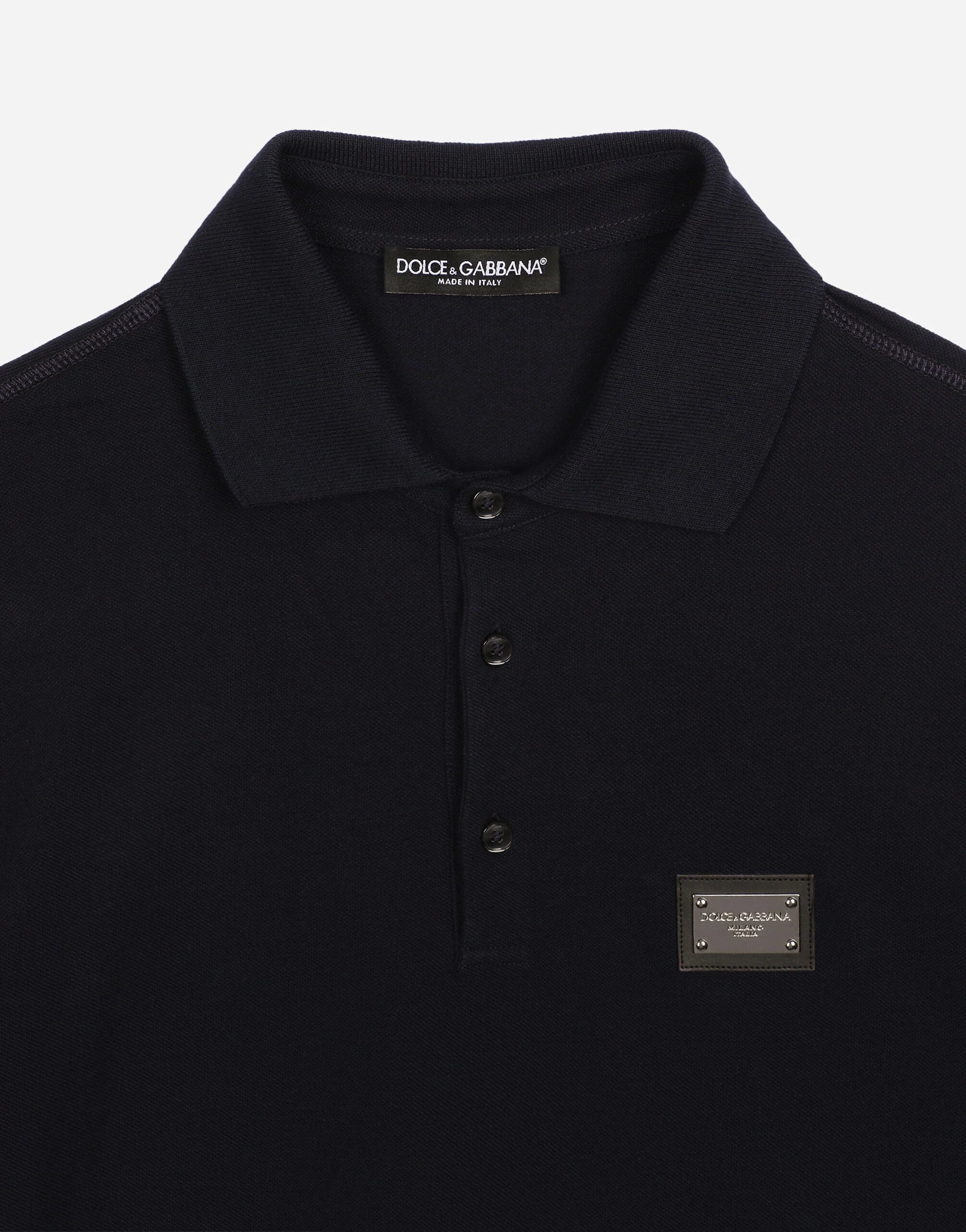 Dolce & Gabbana Piqué Polo-Shirt With Logo