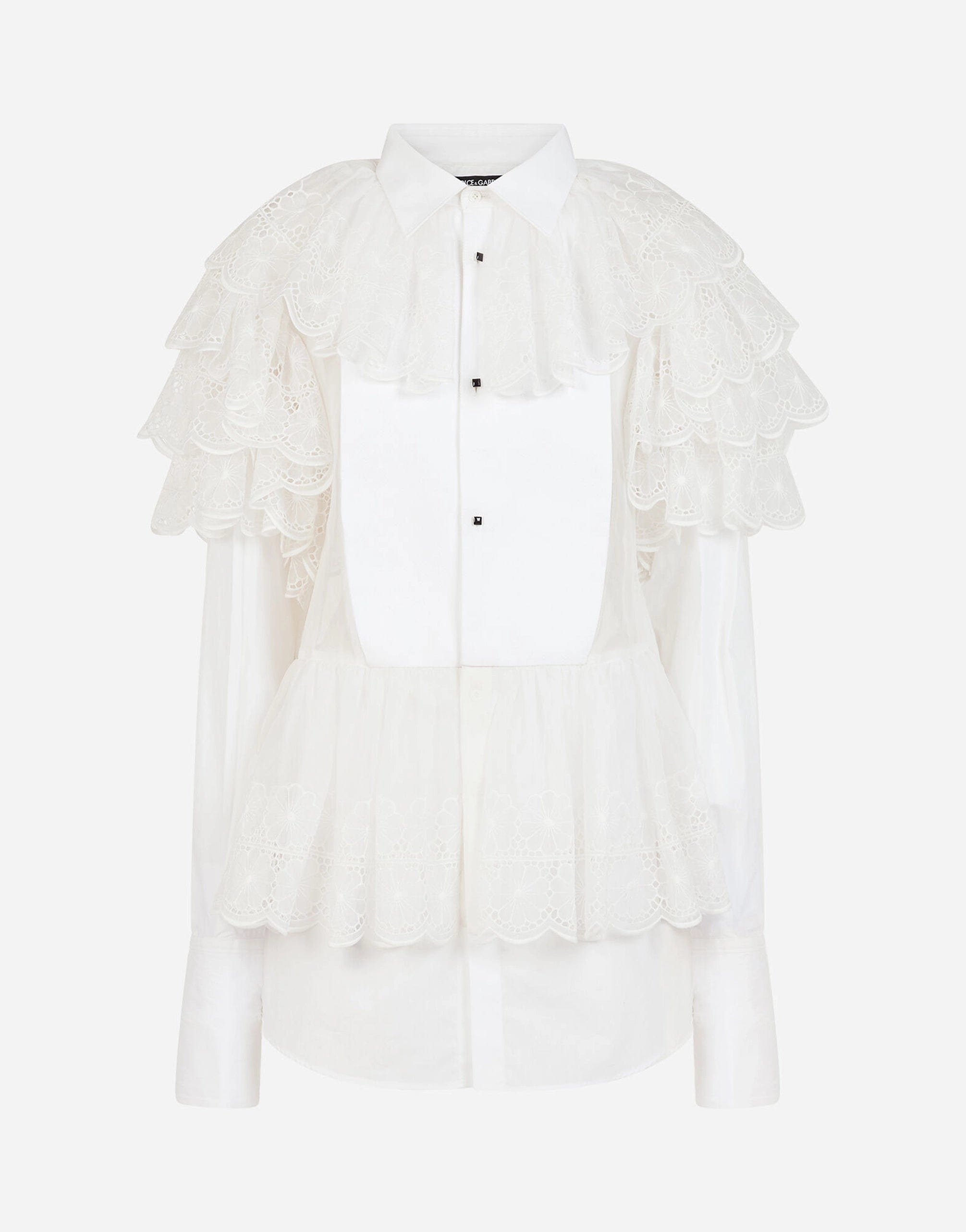 Dolce & Gabbana Cotton Poplin Shirt Dress