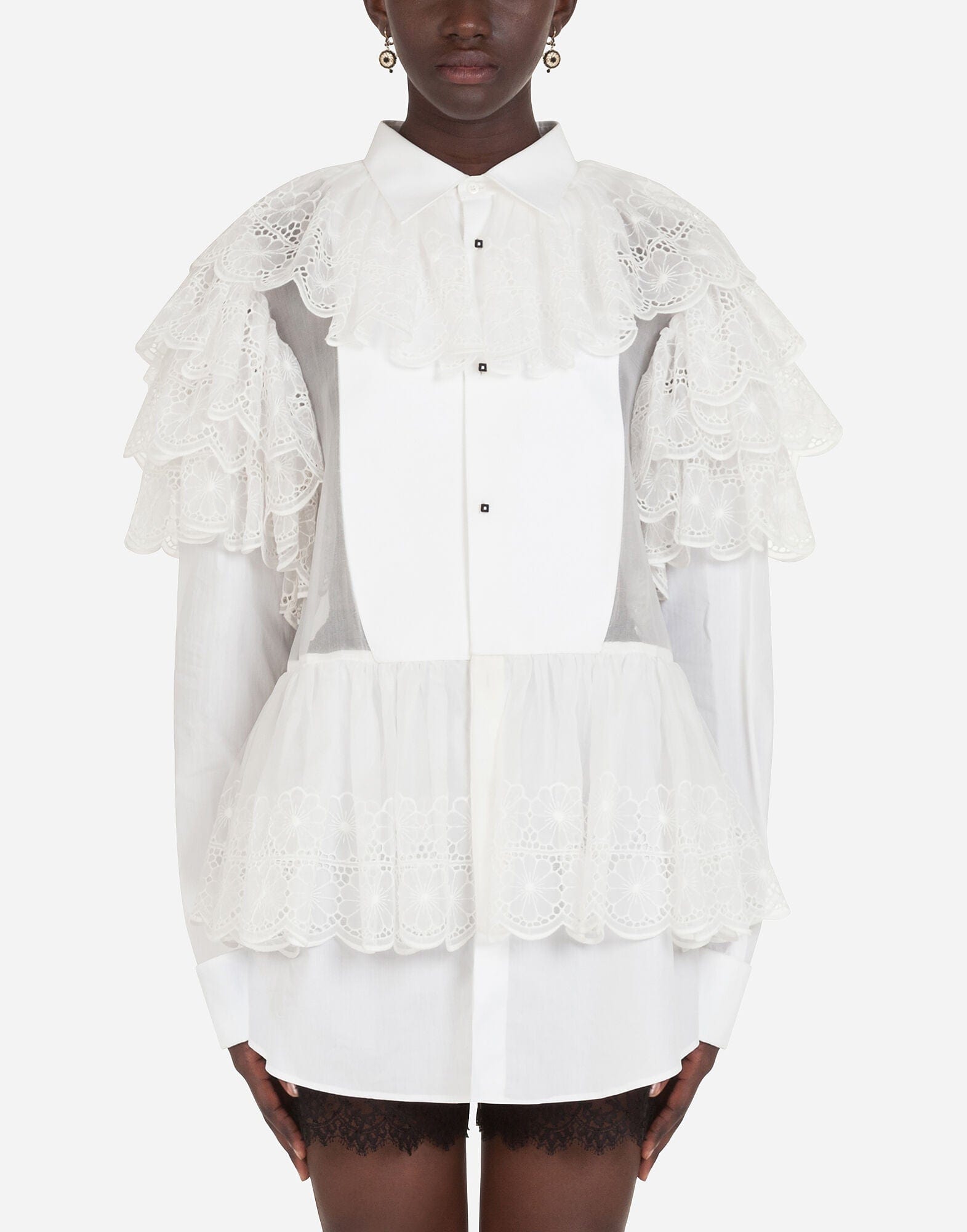 Dolce & Gabbana Cotton Poplin Shirt Dress