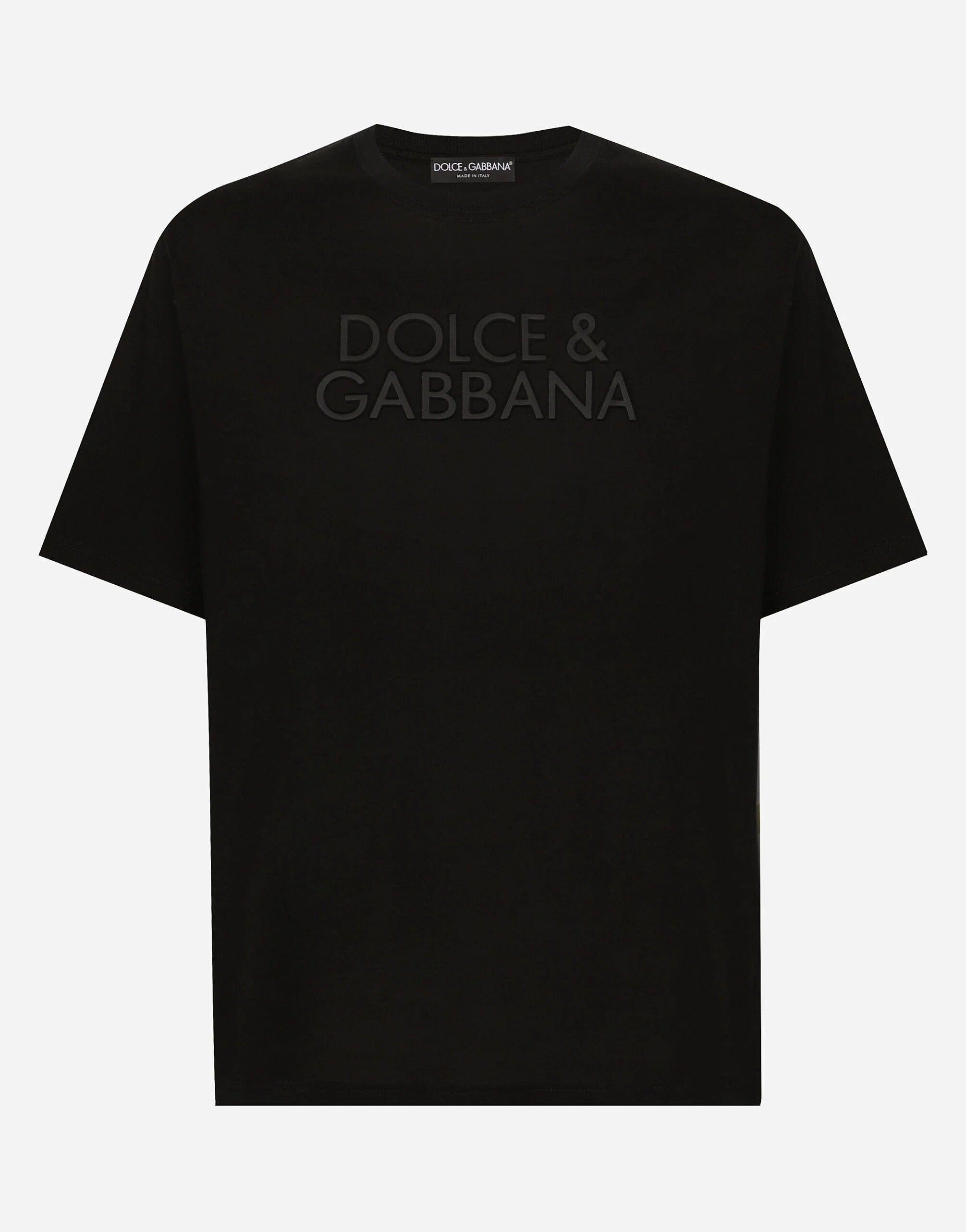 Dolce & Gabbana Cotton T-Shirt With Logo Embroidery