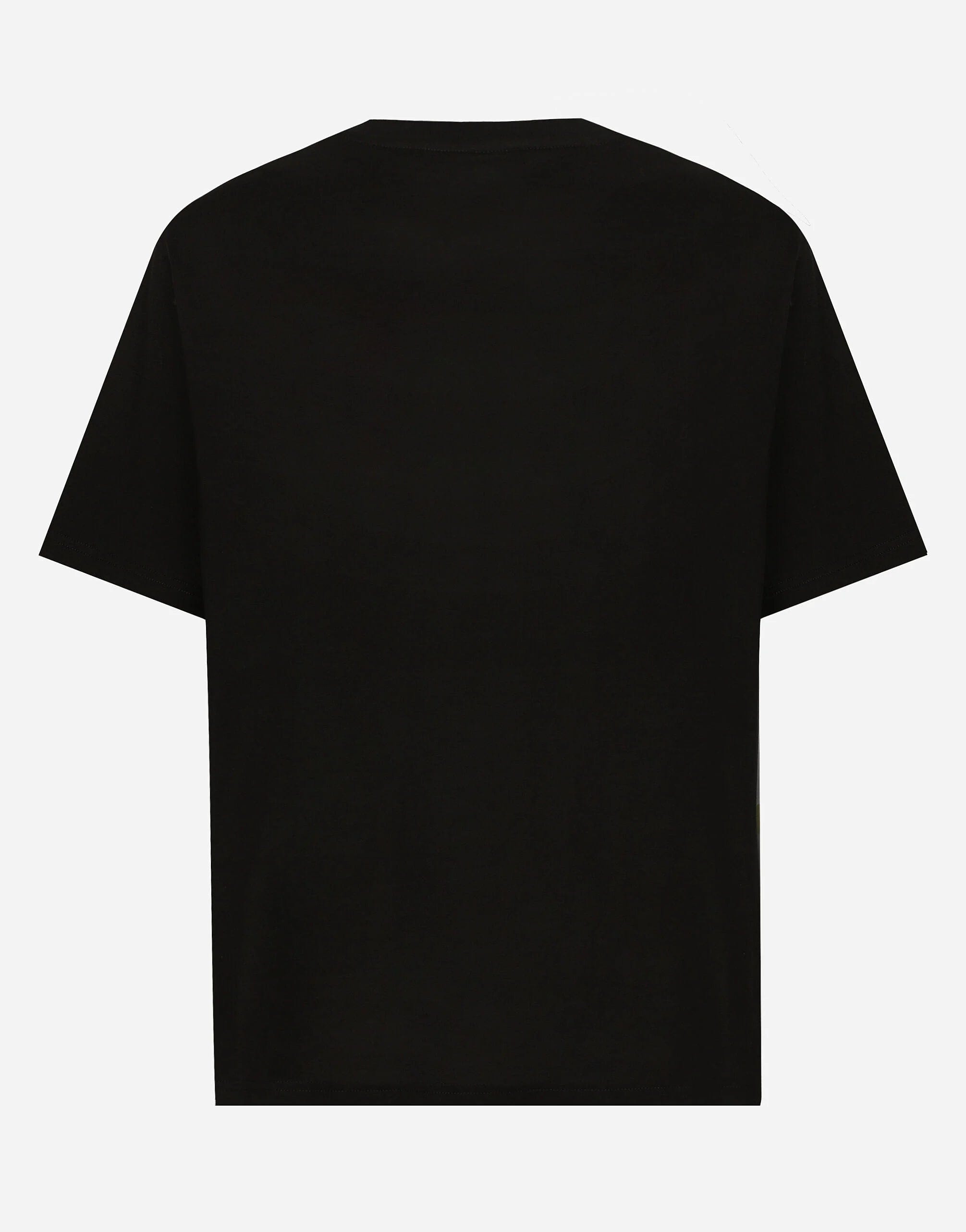 Dolce & Gabbana Cotton T-Shirt With Logo Embroidery