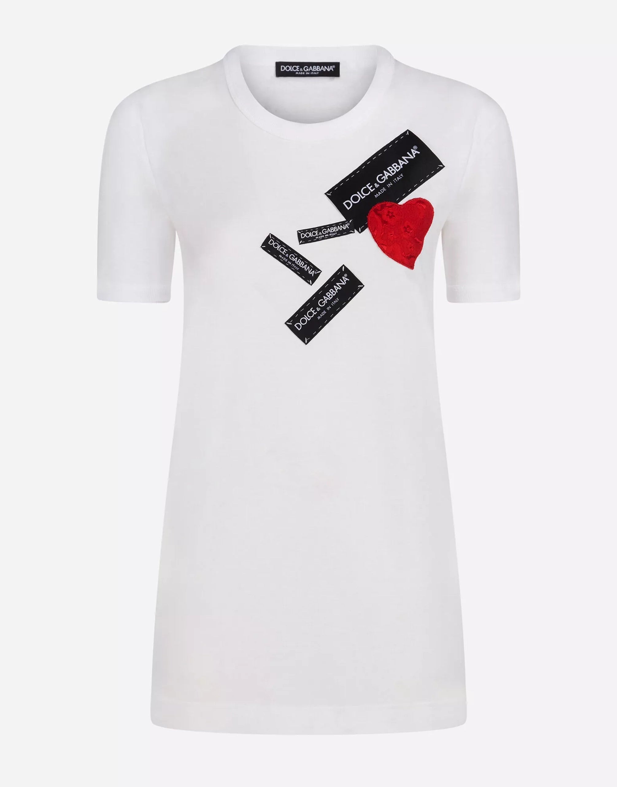 Dolce & Gabbana Cotton T-Shirt With Patches