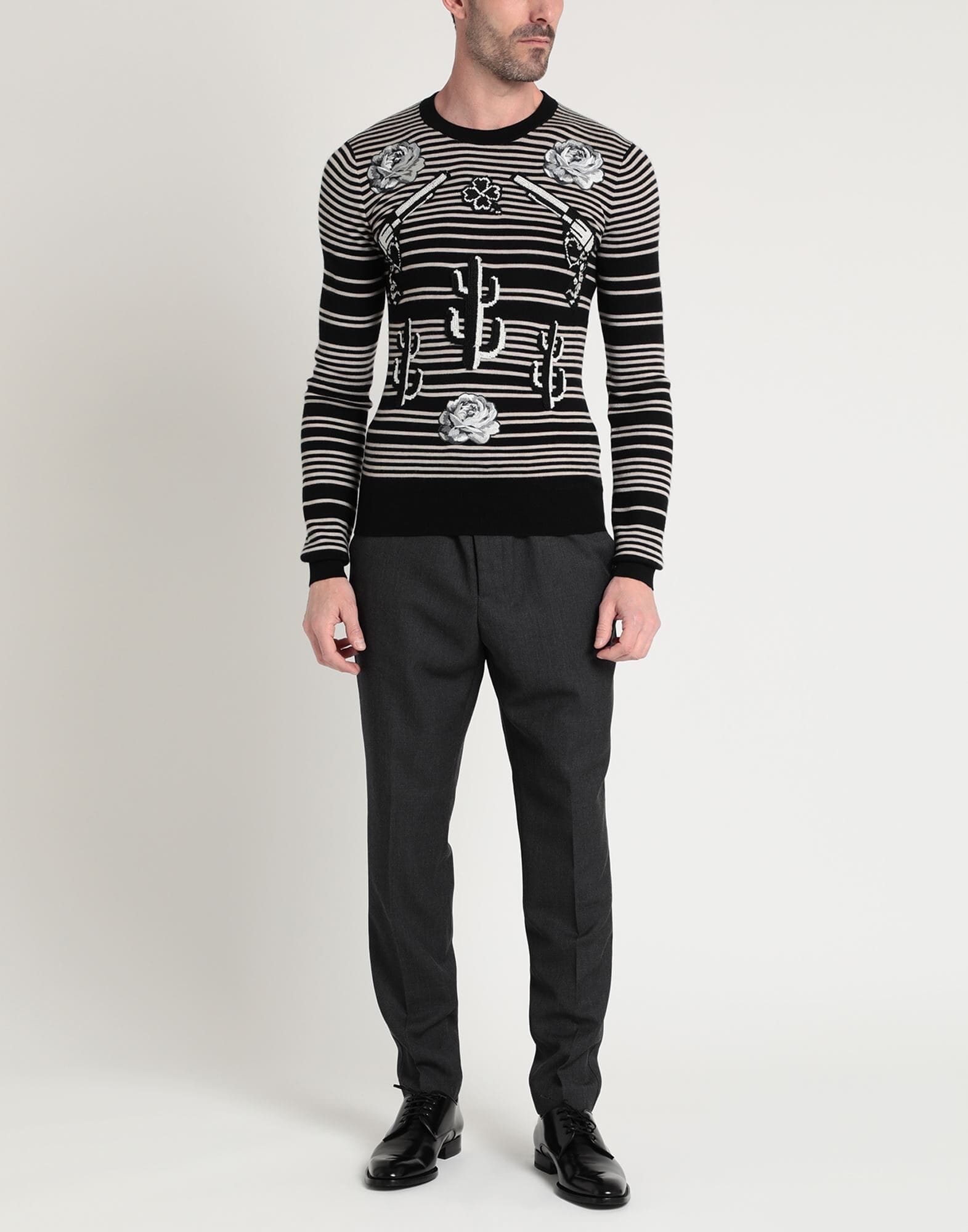 Dolce & Gabbana Cowboy Graphic Knit Sweater | Sendegaro CA
