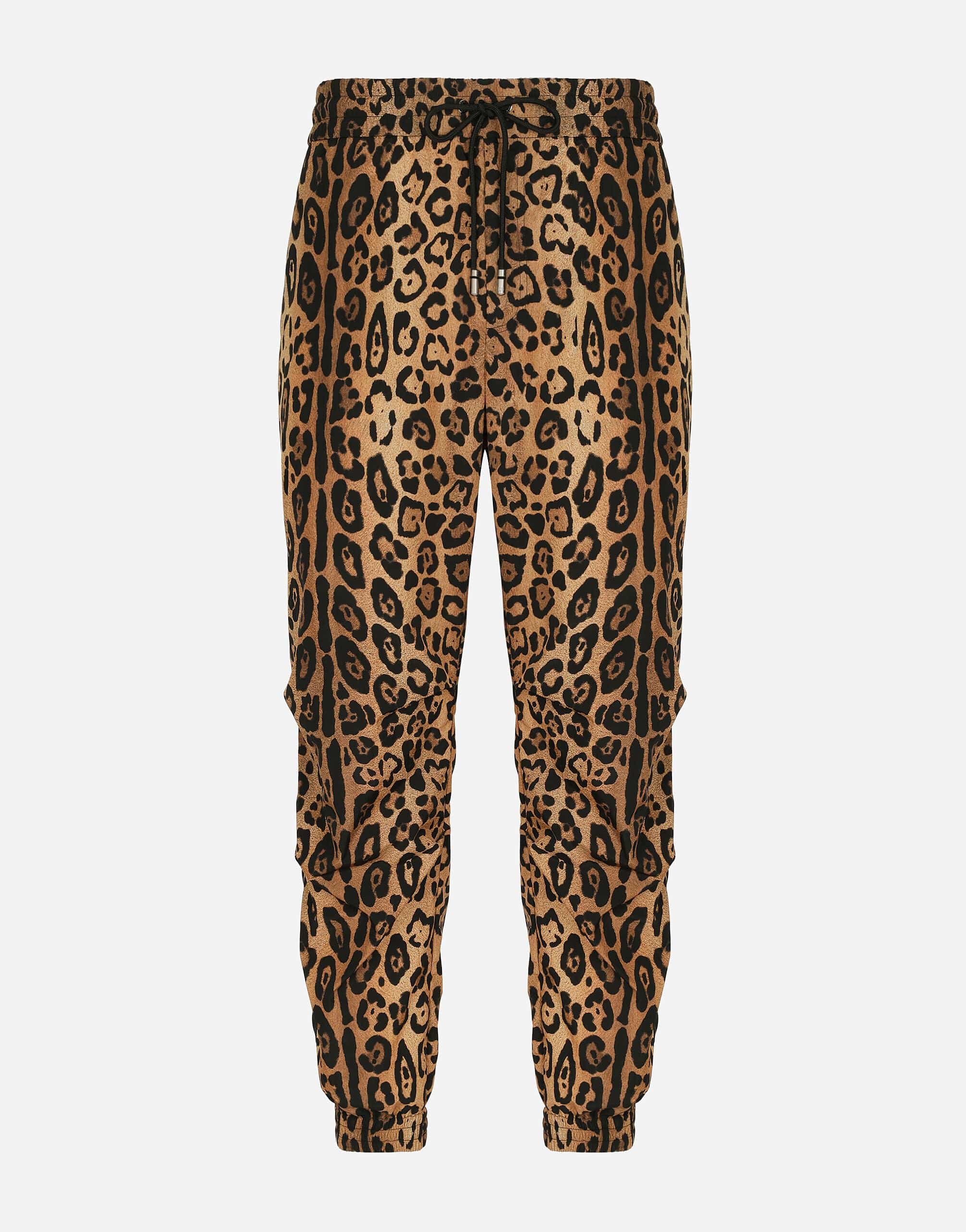 Dolce & Gabbana Crespo Leopard-Print Jogging Pants