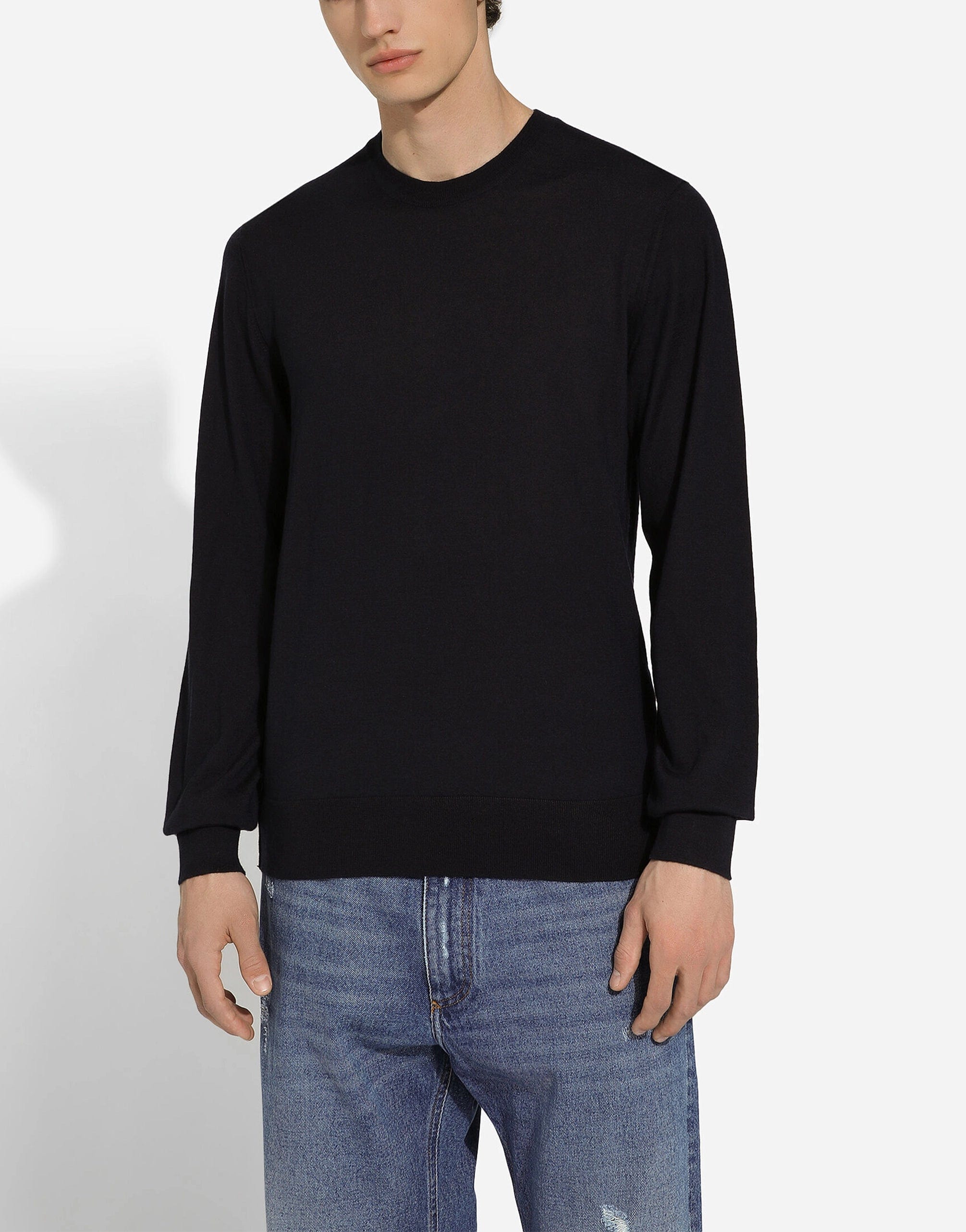 Dolce & Gabbana Crewneck Sweater In Cashmere