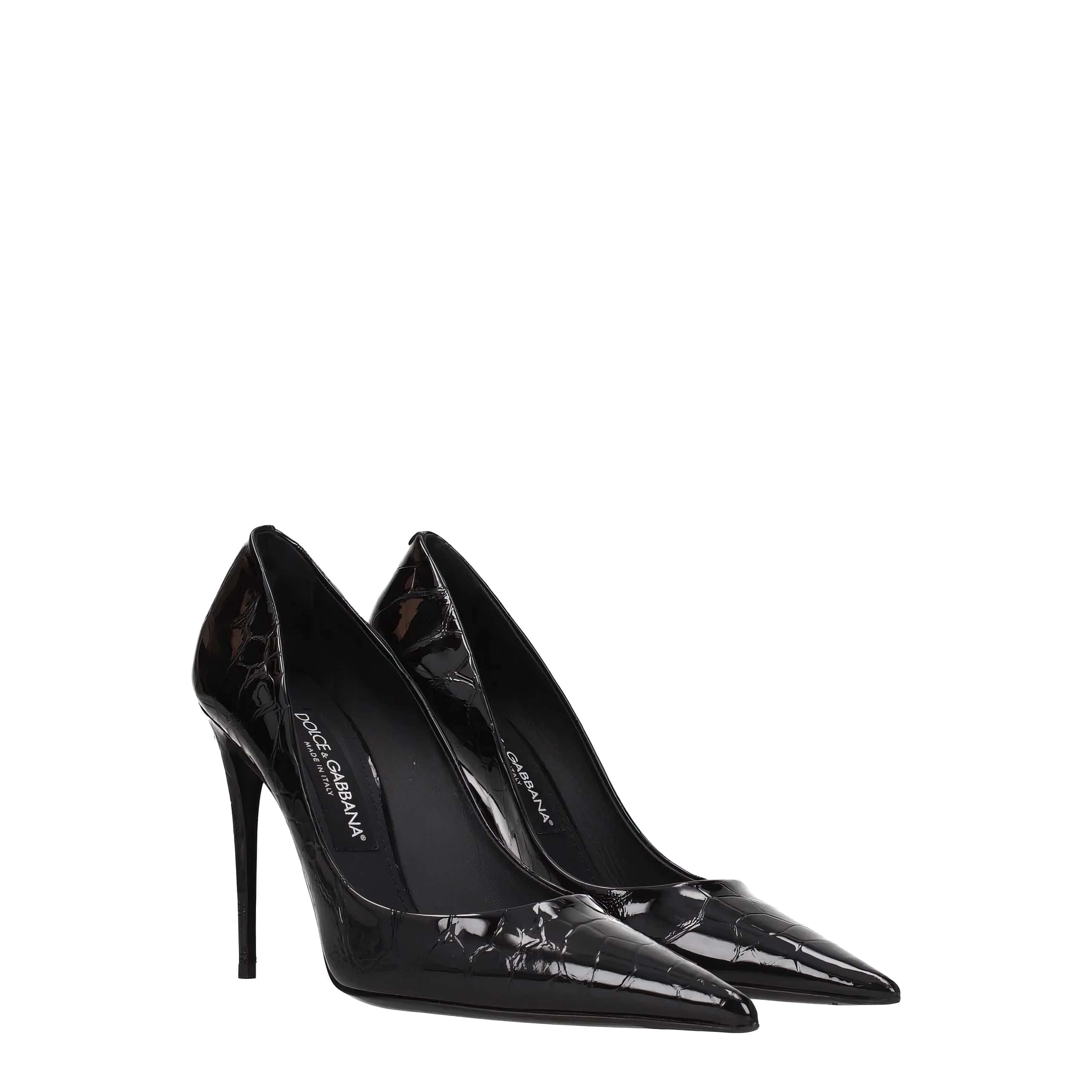 Dolce & Gabbana Crocodile-Embossed Pumps