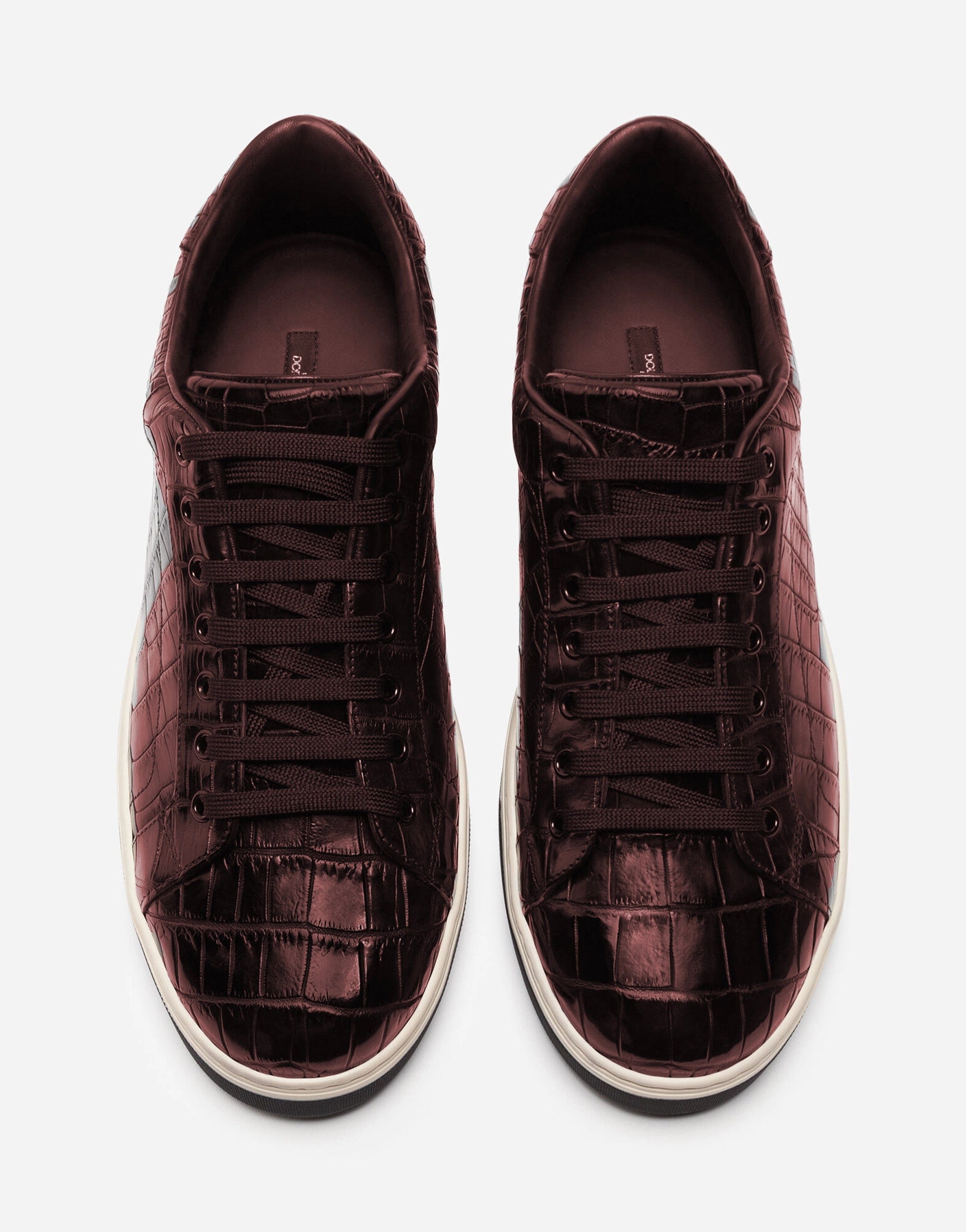 Dolce & Gabbana Crocodile Leather Rome Sneakers