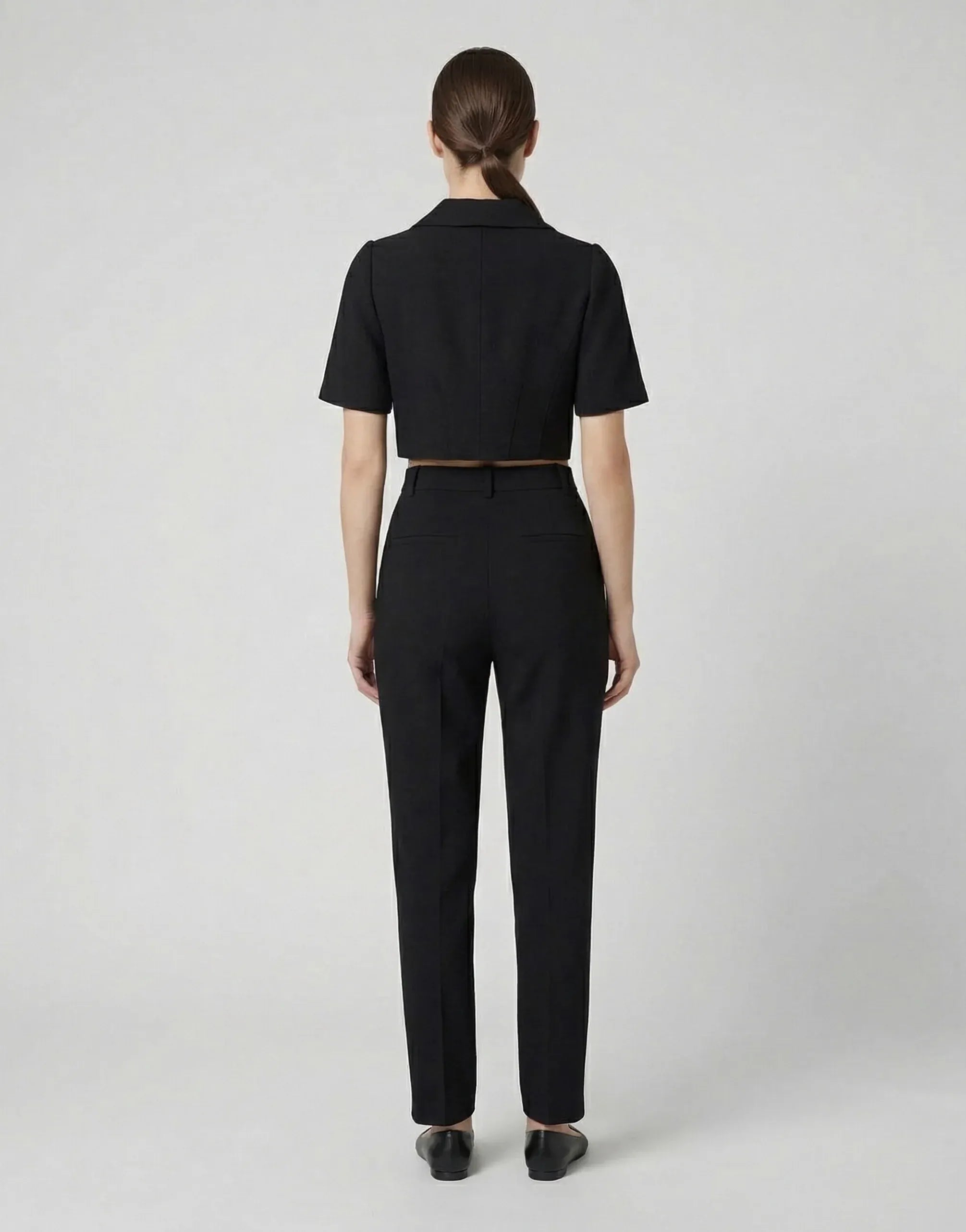 Dolce & Gabbana Cropped Button-Up Short Sleeve Top
