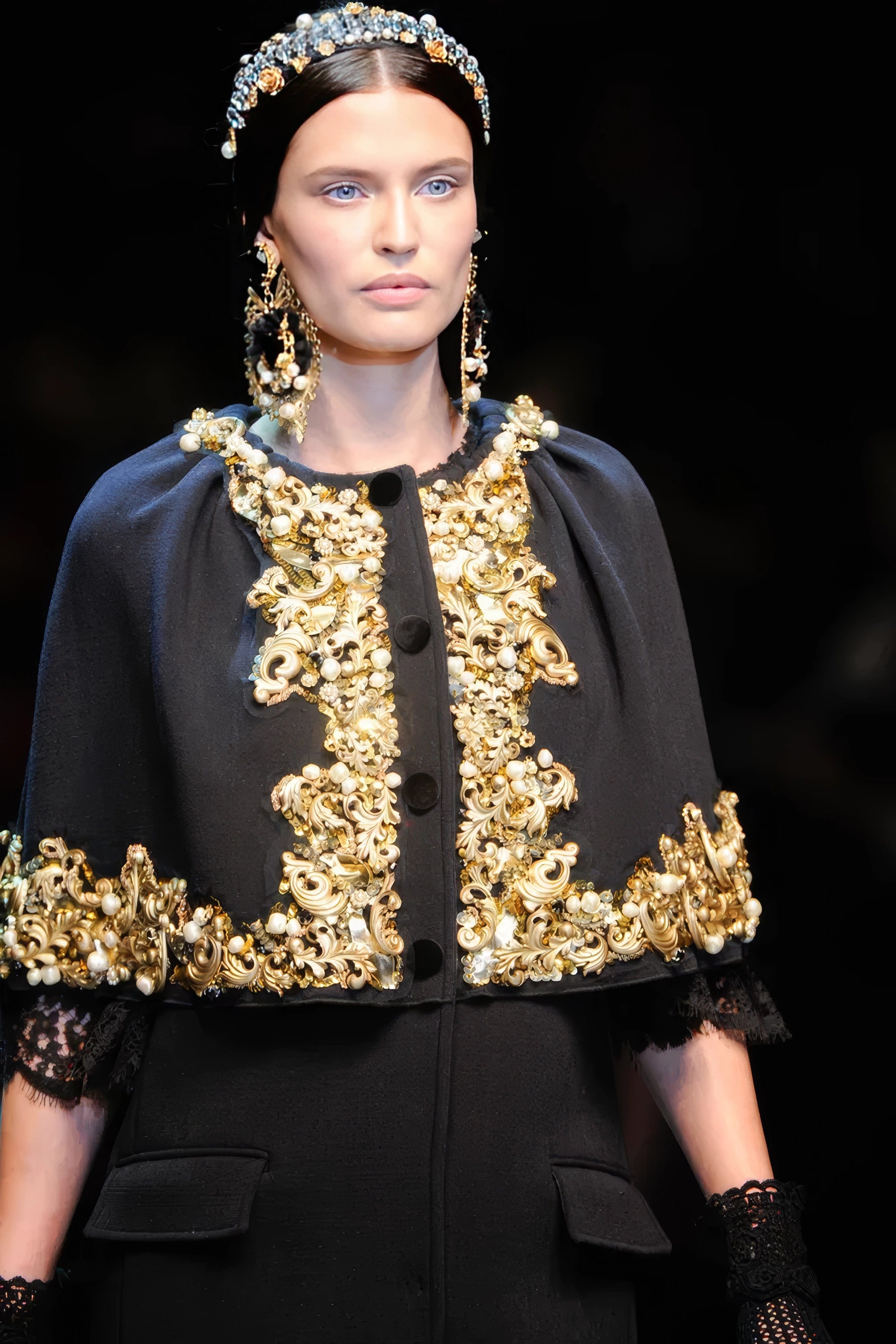 Dolce & Gabbana Cropped Jacket With Embellishments