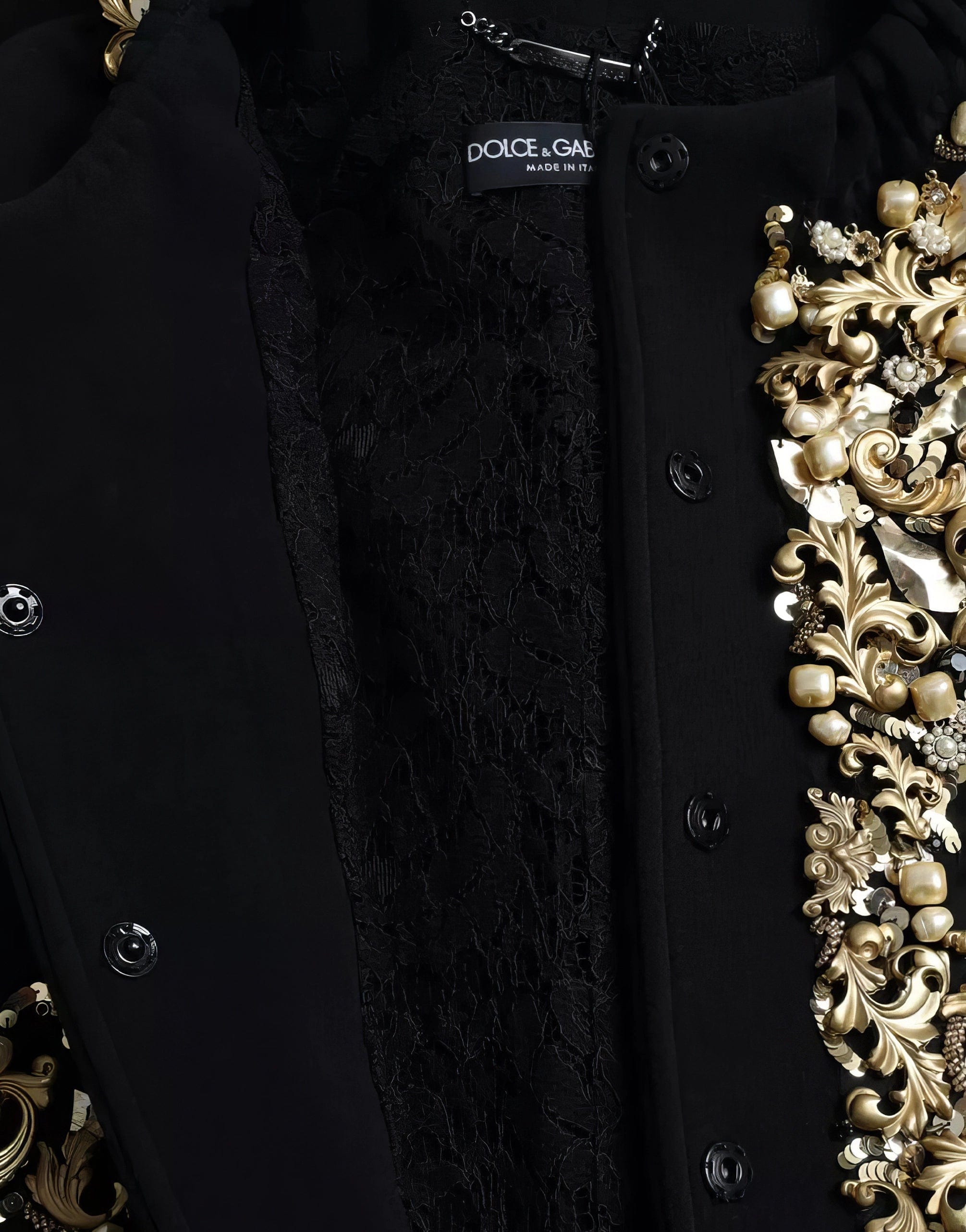 Dolce & Gabbana Cropped Jacket With Embellishments