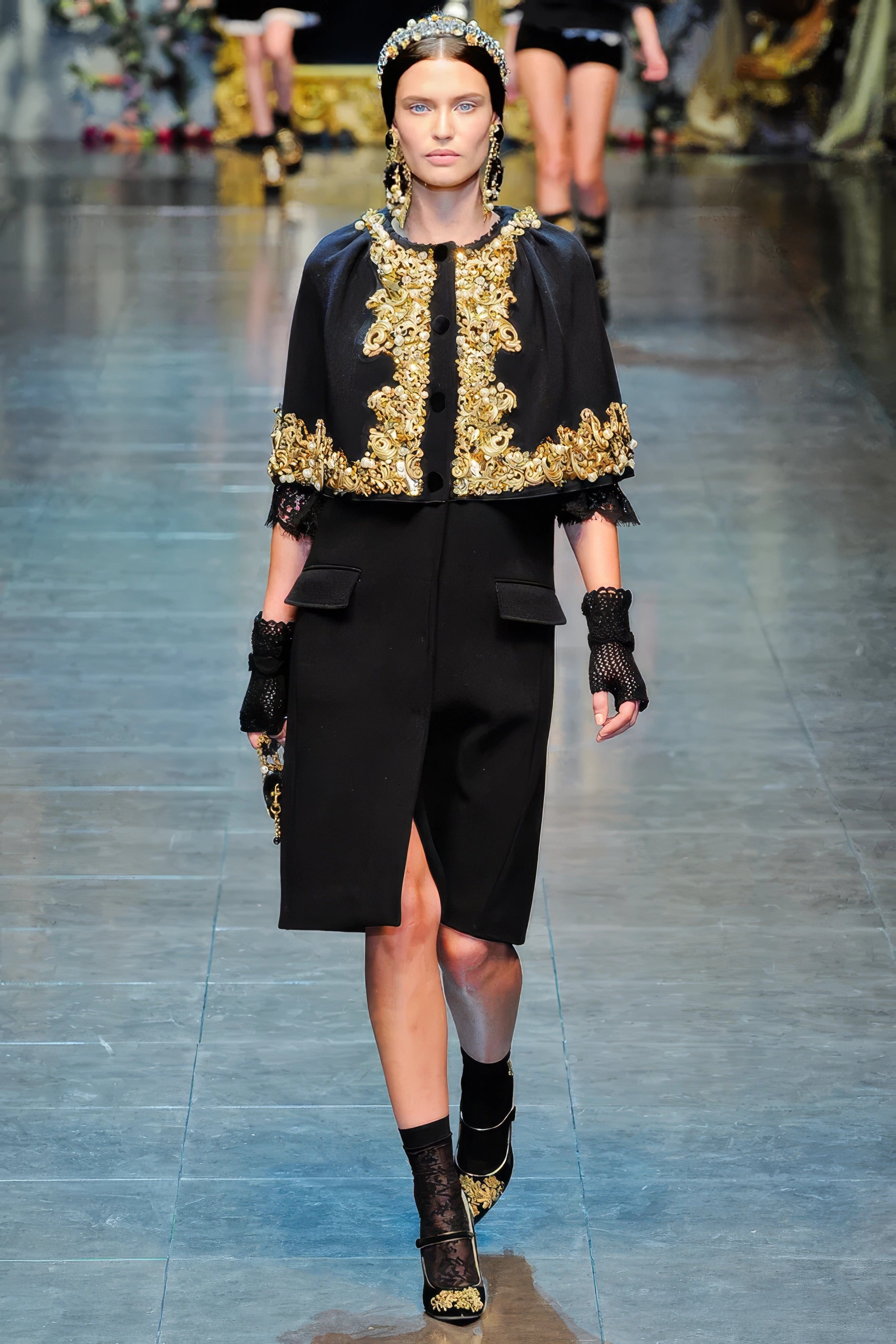 Dolce & Gabbana Cropped Jacket With Embellishments