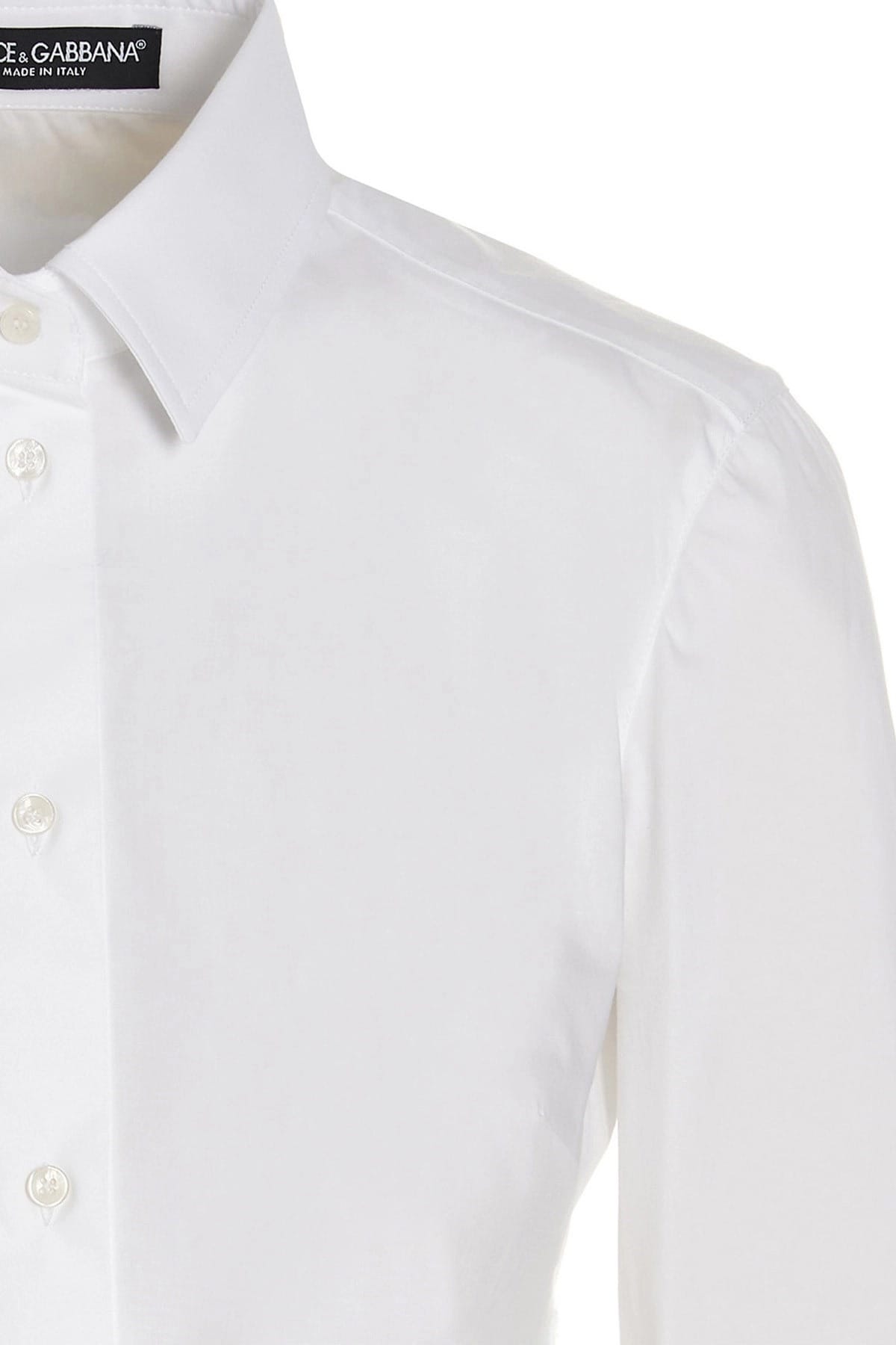 Dolce & Gabbana Dolce & Gabbana Cropped Lace Cotton Shirt